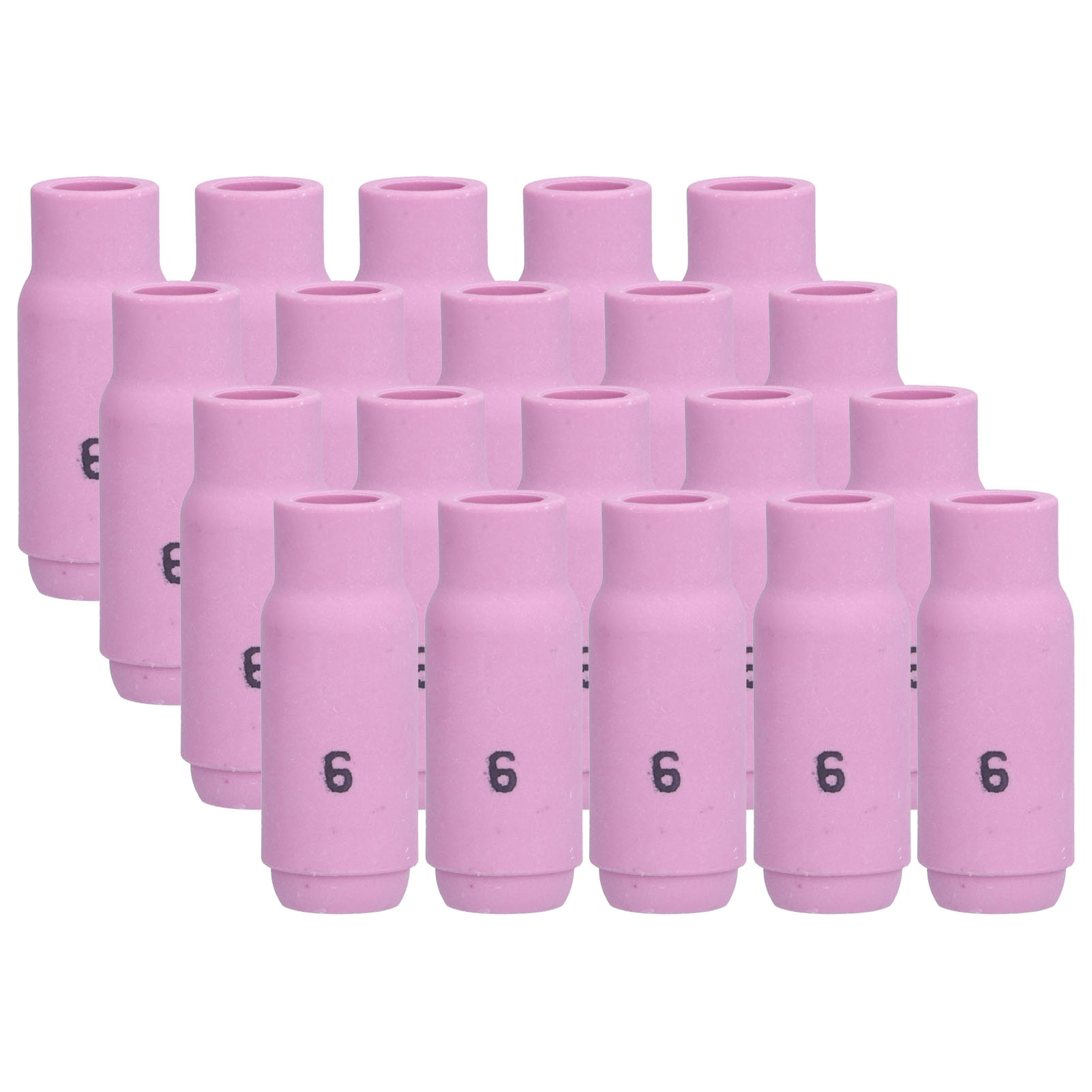 Packung Mit 20 Keramik-tig-10n48-düsen, Gaslinse Nr. 6 Für Gtaw-schweißgeräte, Argon-schweißzubehör, Hochleistungs-feuerfestspitzen.