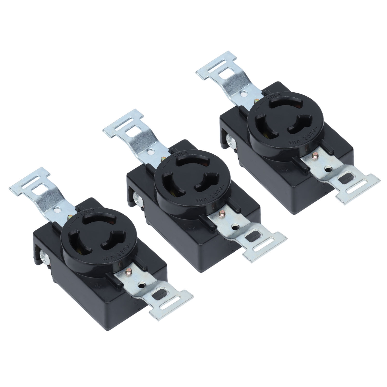 Dreiteiliger, Hochfester Generatorstecker Aus Nylonbronze, Einfache Installation, 3-loch-stecker Für Stromaggregate