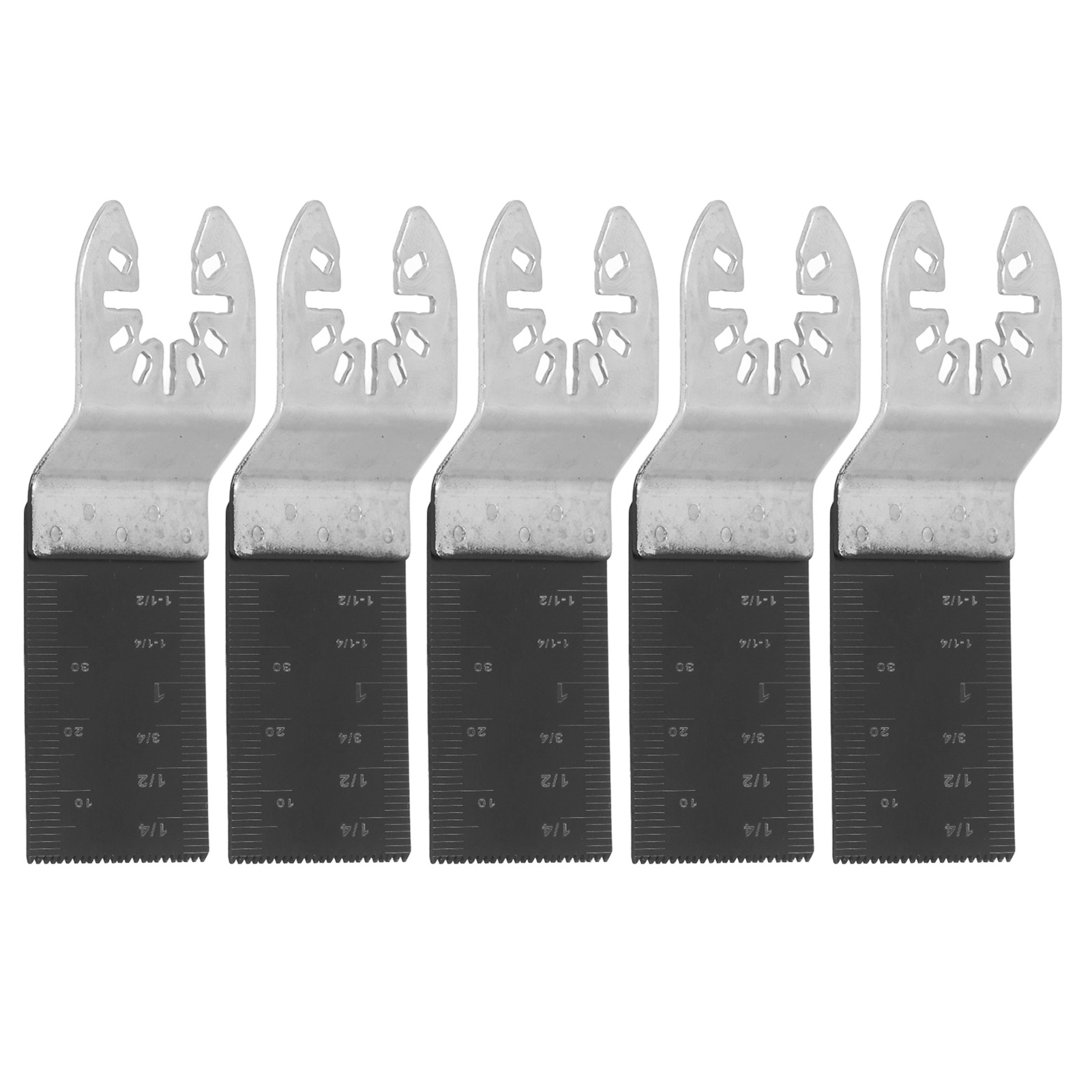 Set Mit 5 Universellen Mehrzweck-oszillationssägeblättern Mit Schnellwechselsystem, Bimetall-säbelsäge Für Holz Und Kunststoff, 34 Mm