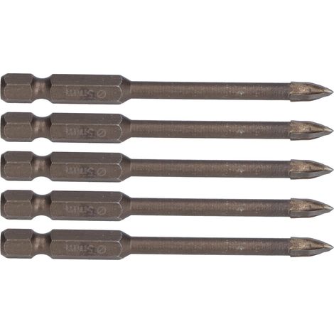 Kreuzförmige Fliesenbohrer 6 Mm Für Porzellan, Glas, Beton – 1/4"-sechskantschaft Aus Hochfestem Hartmetall