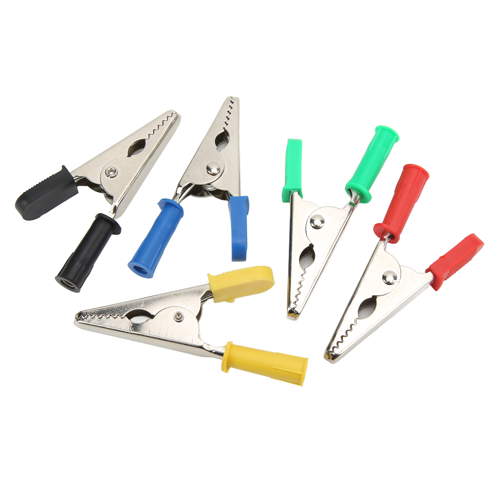 Krokodilklemmen-set (5 Stück), 20 Mm, 30 A, 3000 V, Kupfer-pvc-klemme, Kfz-batterieklemmen Für Elektroprojekte