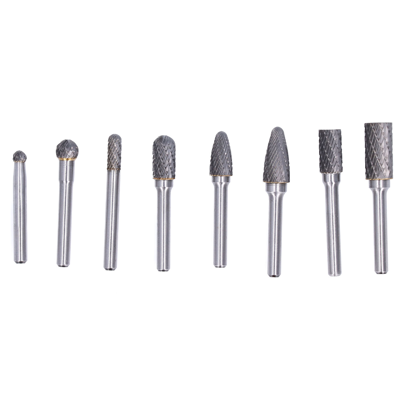 Satz Mit 8 Doppelt Verzahnten Rotationsfräsern Für Metall, Schleif- Und Schärfwerkzeuge, Bohrwerkzeugsatz, Industriefräskopf