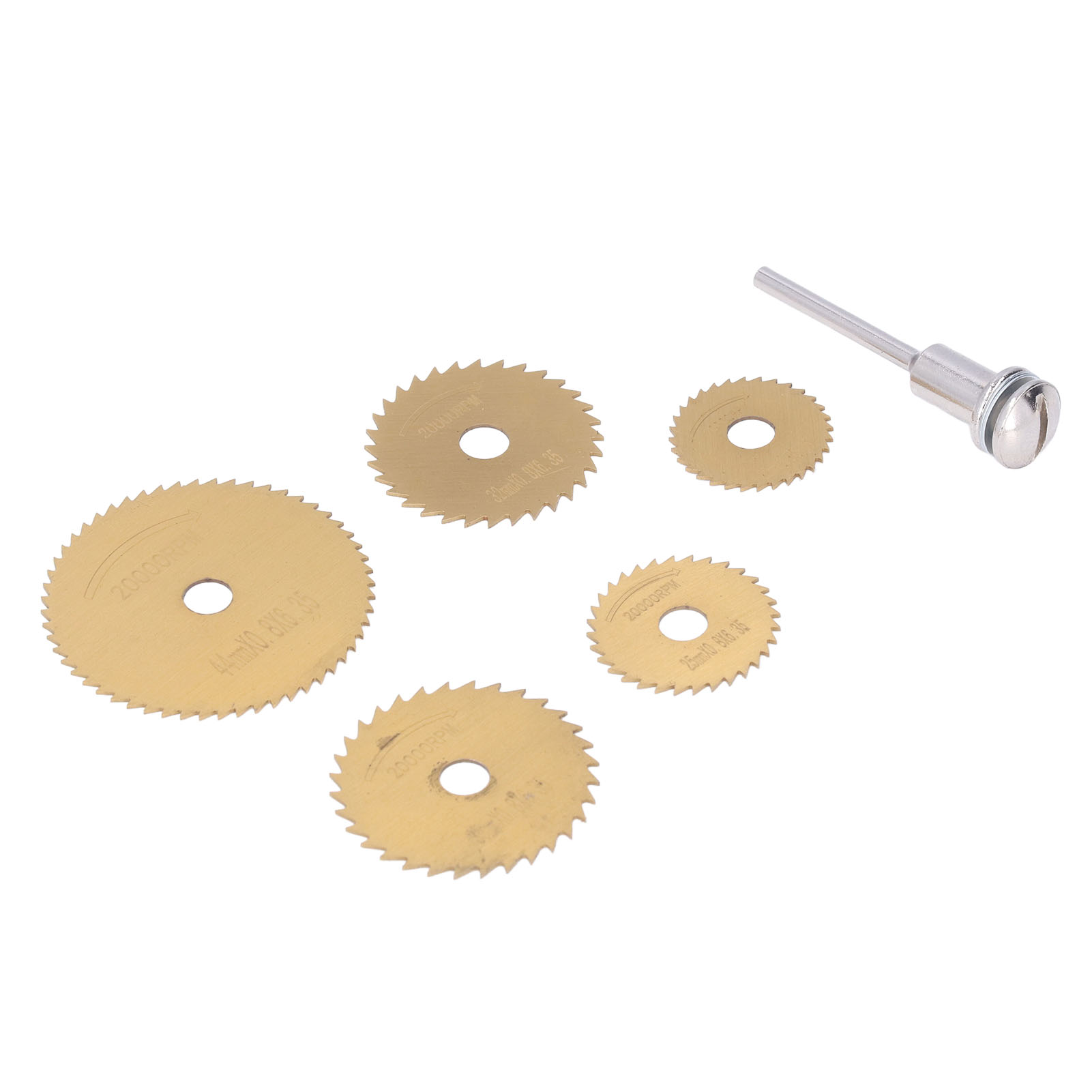 Set Mit 6 Hss-kreissägeblättern, Mini-trennscheiben Mit Drehfutter Für Kupfer, Präzisionsschneidzubehör.