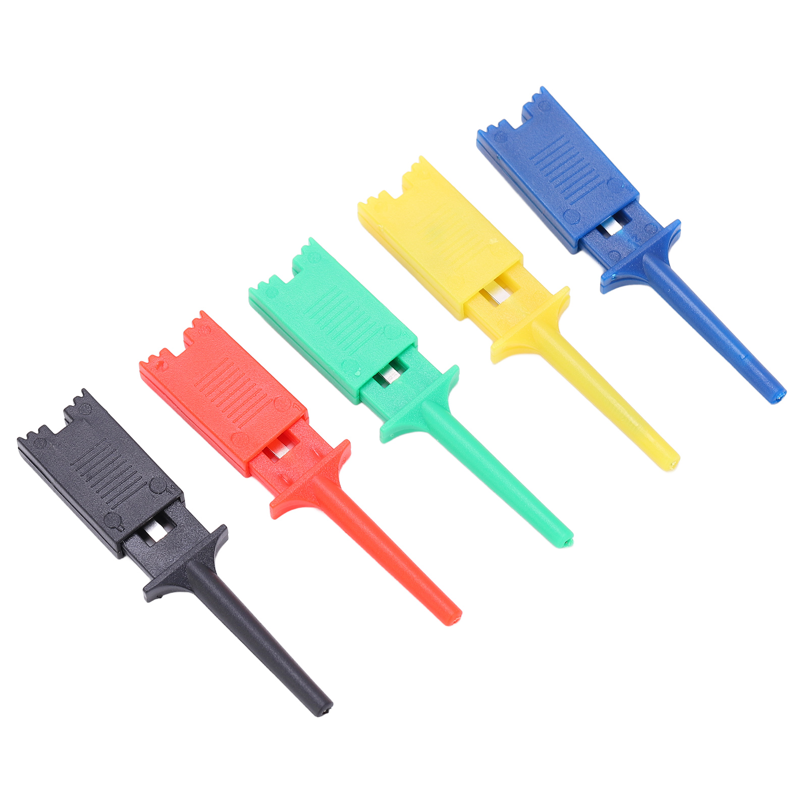 Set Mit 5 Krokodilklemmen Für Prüfzwecke, Elektronische Messklemmen, Instrumentenzubehör, Kabelbefestigung, Ersatzteile, Laboranwendungen