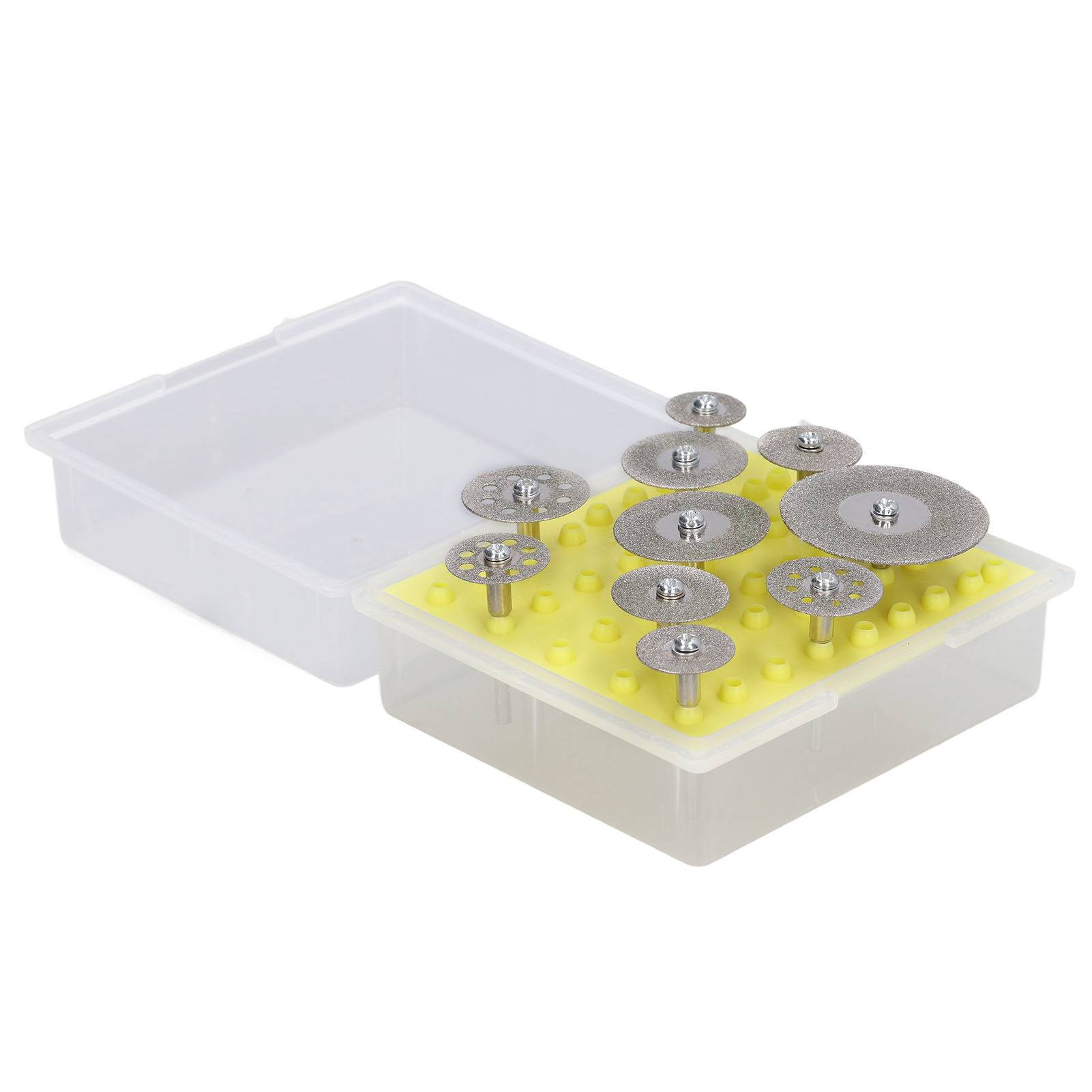 Set Mit 10 Feinen Und Präzisen Schleifscheiben, Hohe Leistung Für Marmor Und Beton, Langlebiges Schneidzubehör.