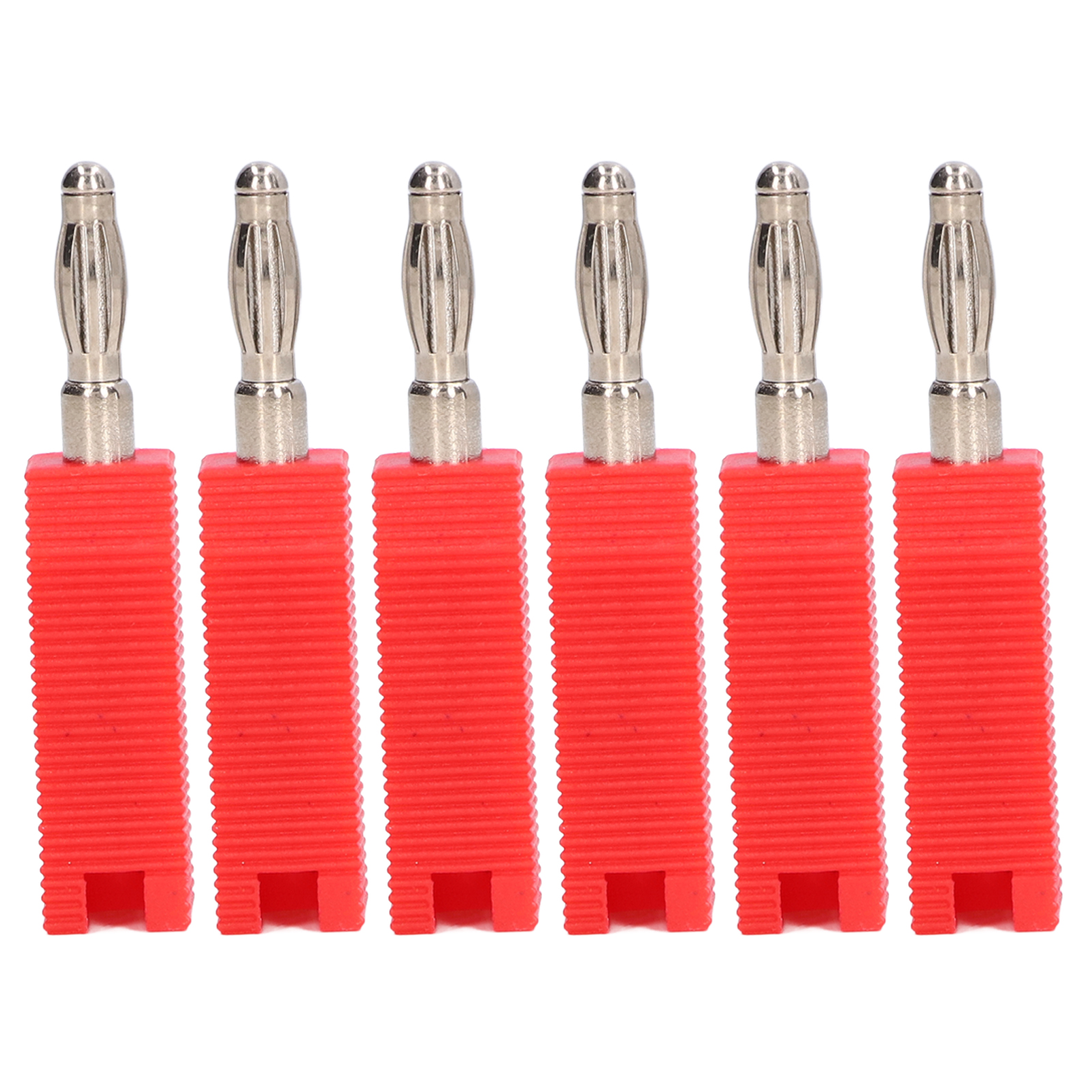 Bananenstecker 4 Mm X 10, Lötfreier Messing-pe-stecker, Elektrisches Prüfzubehör, Rot, J.10030