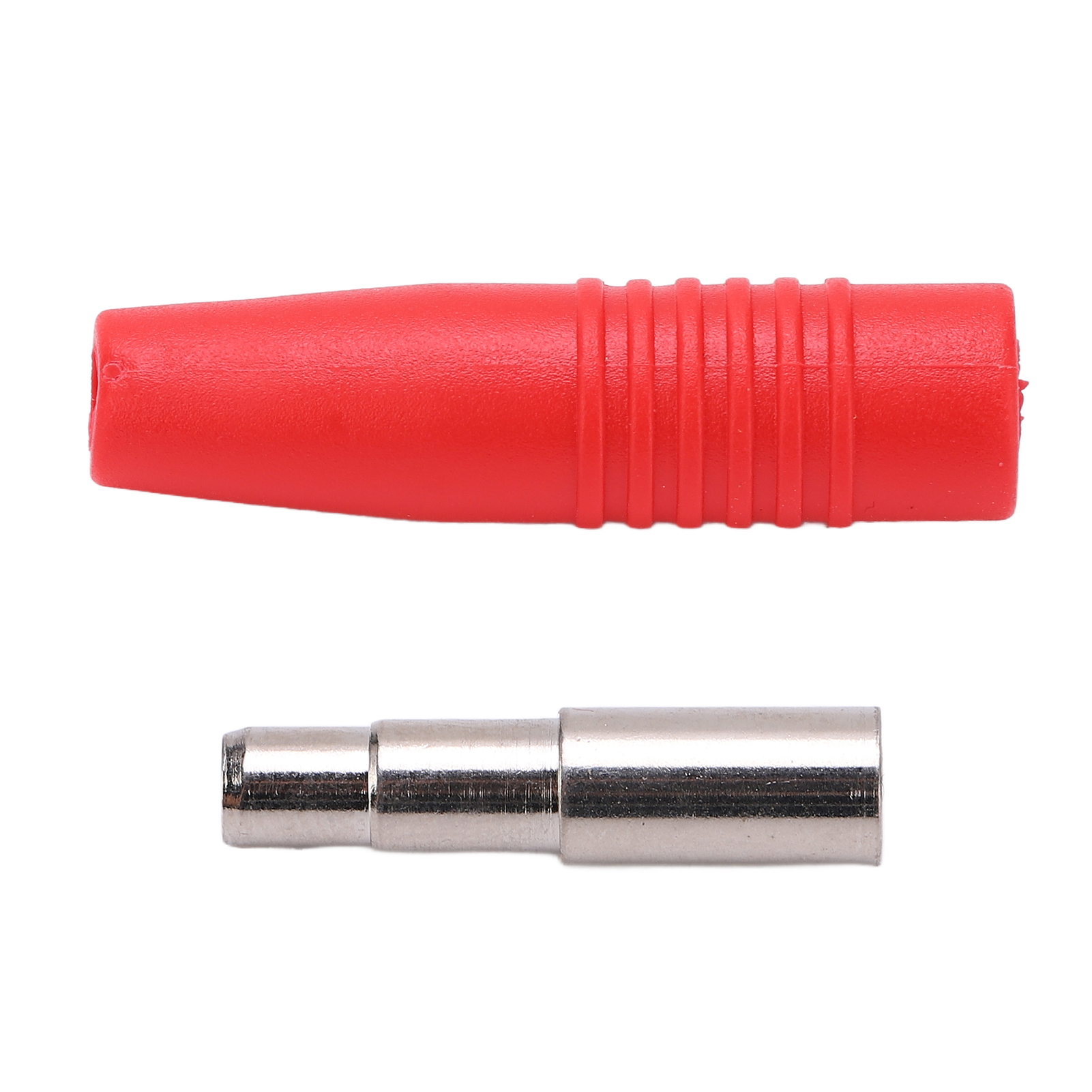 4-mm-bananenstecker (weiblich), Vernickelter Reinkupferstecker, Elektronische Messspitzen, Messzubehör, 2er-pack, Rot