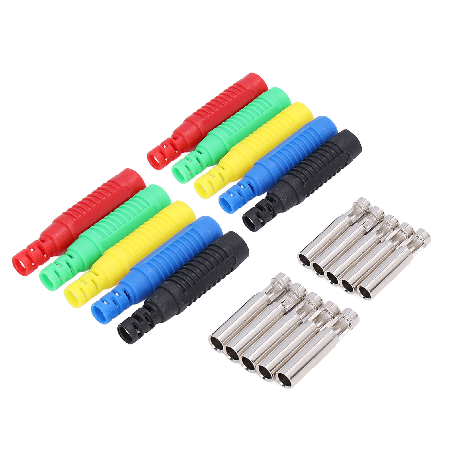 Packung Mit 10 Robusten Bananensteckern, Hervorragende Elektrische Leitfähigkeit, Bananenstecker Für Computer Und Elektronik