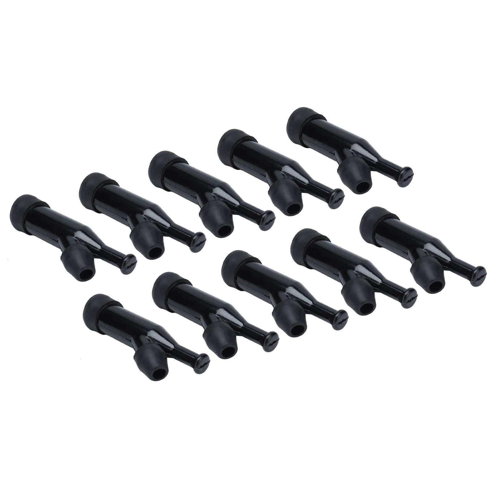 10 Stück Hochwertige, Langlebige Zündkerzenstecker Aus Schwarzem Abs-kunststoff Für Hohen Druck, Einfache Montage, 168 °f