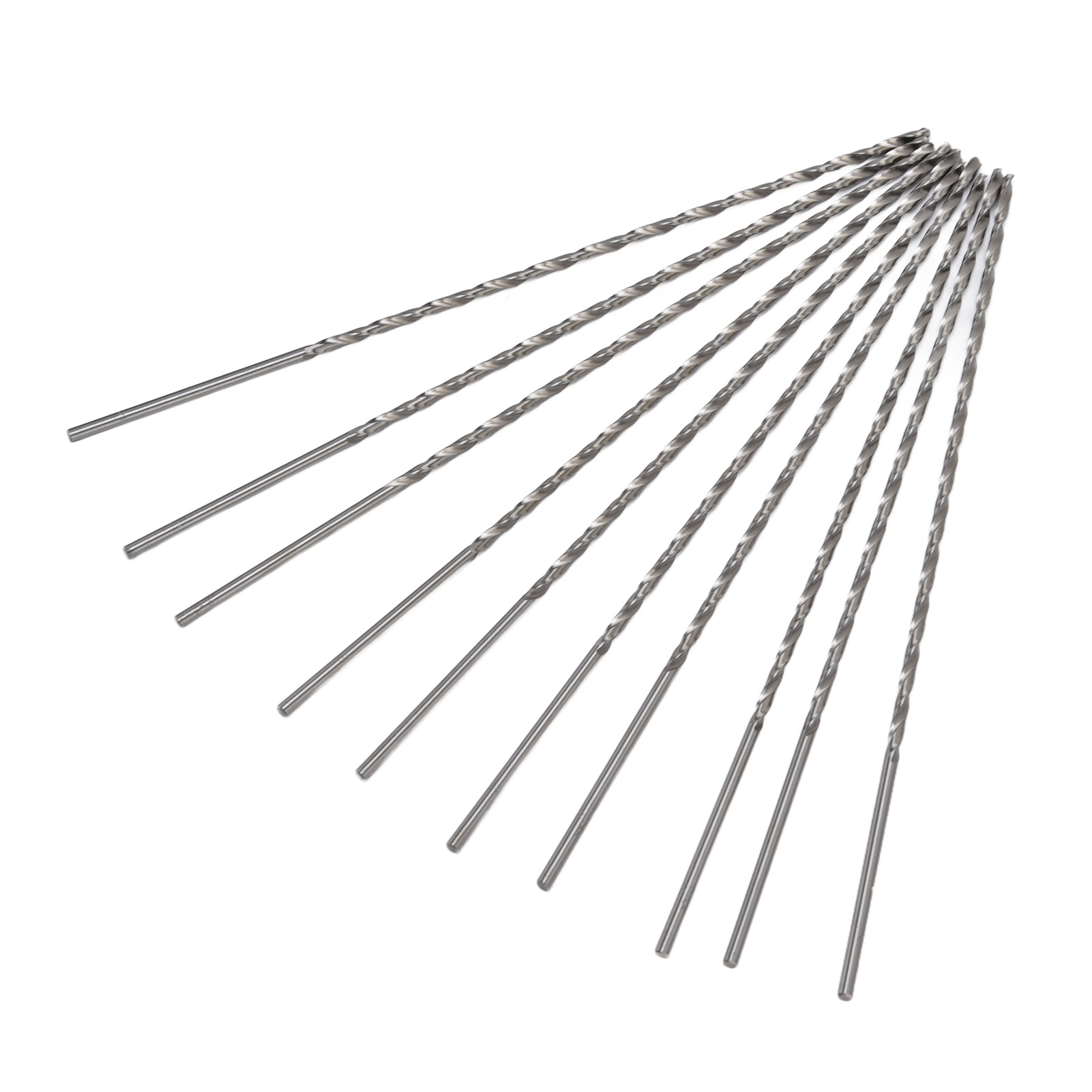 10 Extra Lange Hss-bohrer, Schnelles Bohren, Hohe Präzision, Stabile Härte, Hohe Leistung, Schwarzes Spiralbohrer-set