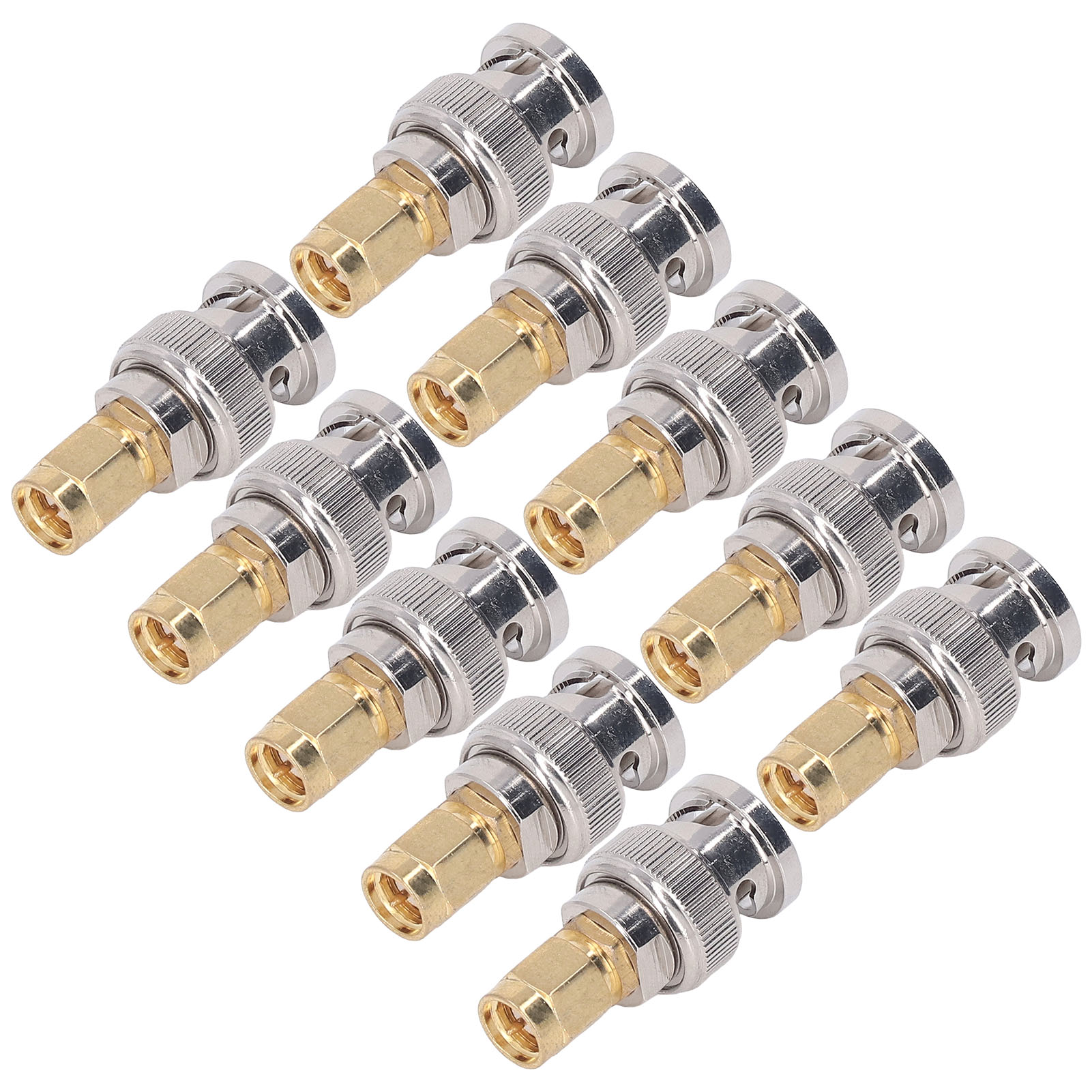 10 Sma-stecker Auf Bnc-stecker-adapter, Hf-koaxial-konverterstecker, Ersatzteilpackung