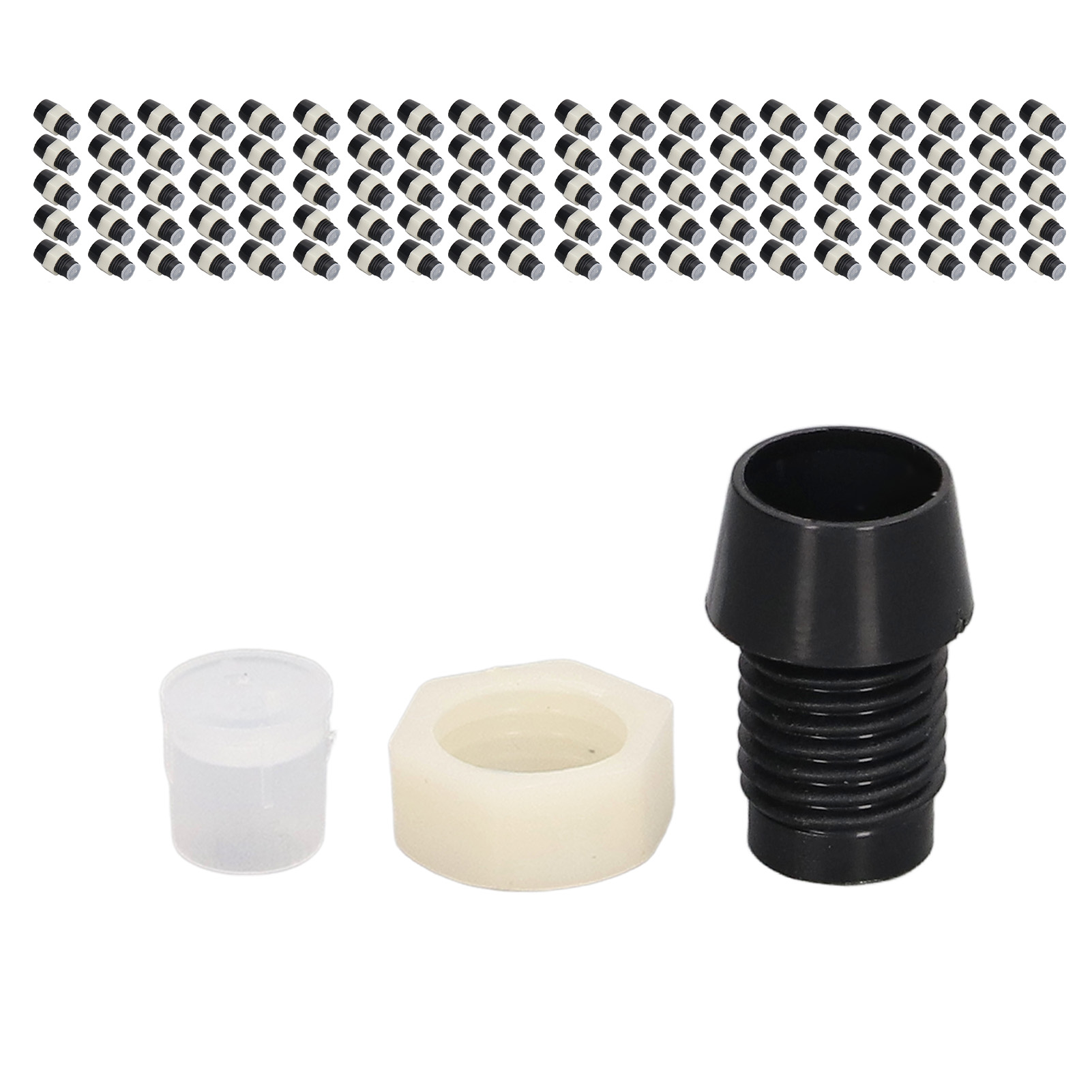 Konvolut Mit 100 Led-befestigungsclips (5 Mm), Schwarze Kunststoff-montageclips Für Leuchtdioden, Zubehörset