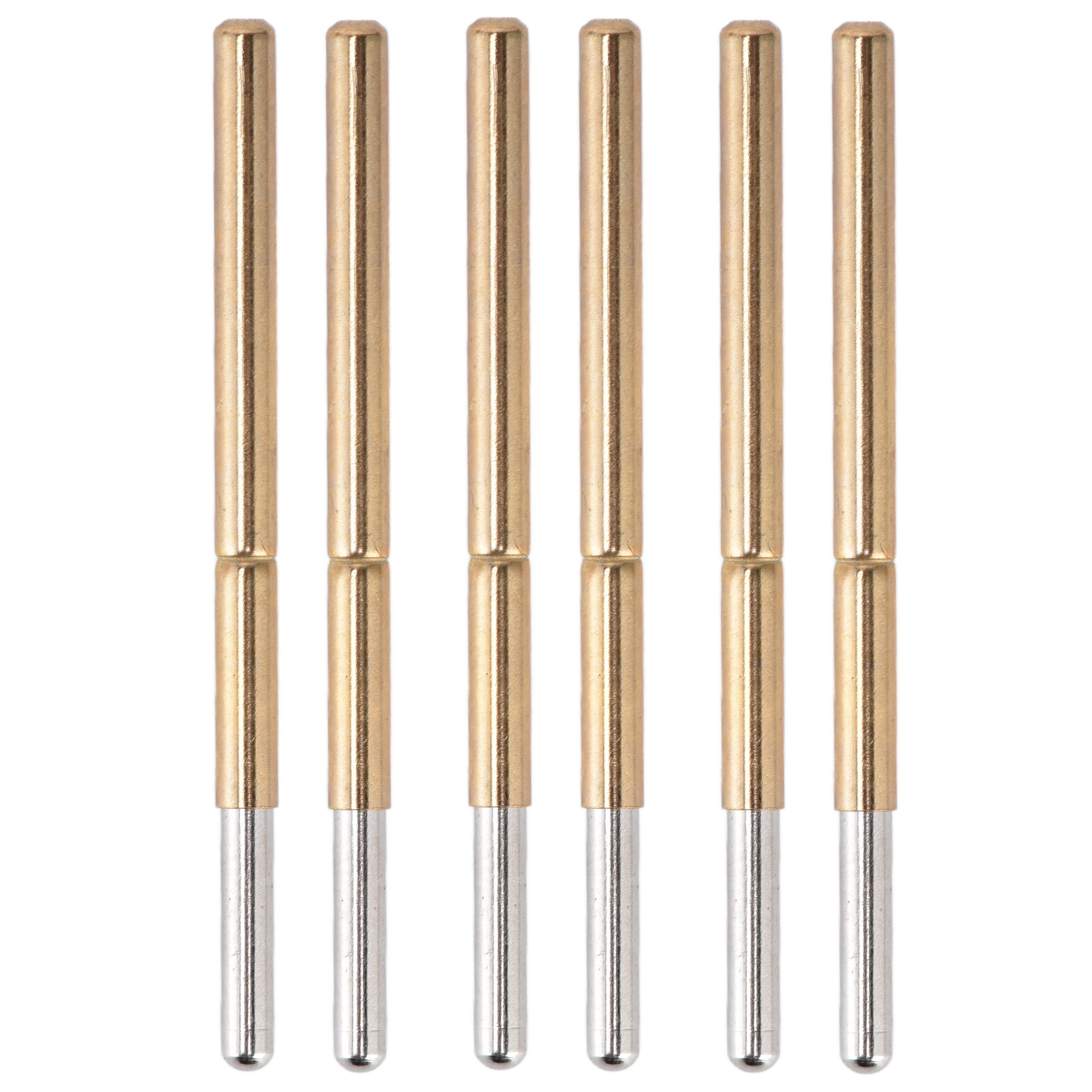 100 Stück P125-j Federprüfspitzen, Kontaktspitzen Aus Messing Und Edelstahl, Rundkopf, Pogo-pins