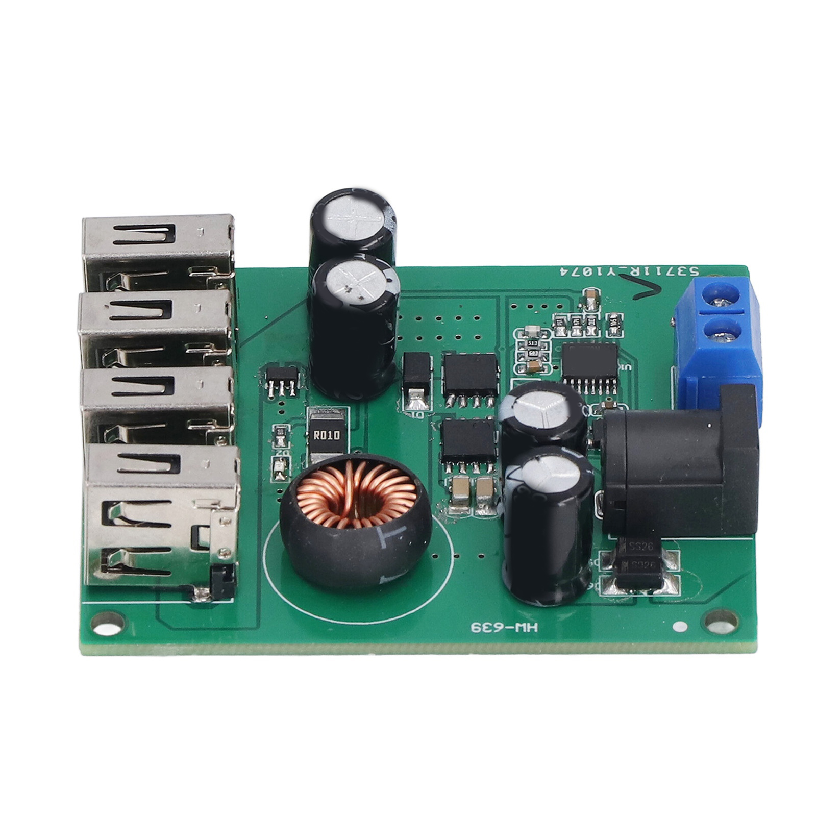 5v/5a Spannungsreglermodul, 4 Usb-ausgangswandler, Eingebauter Schutz, Breites Anwendungsspektrum, Komfortable Und Zuverlässige Stromversorgung.
