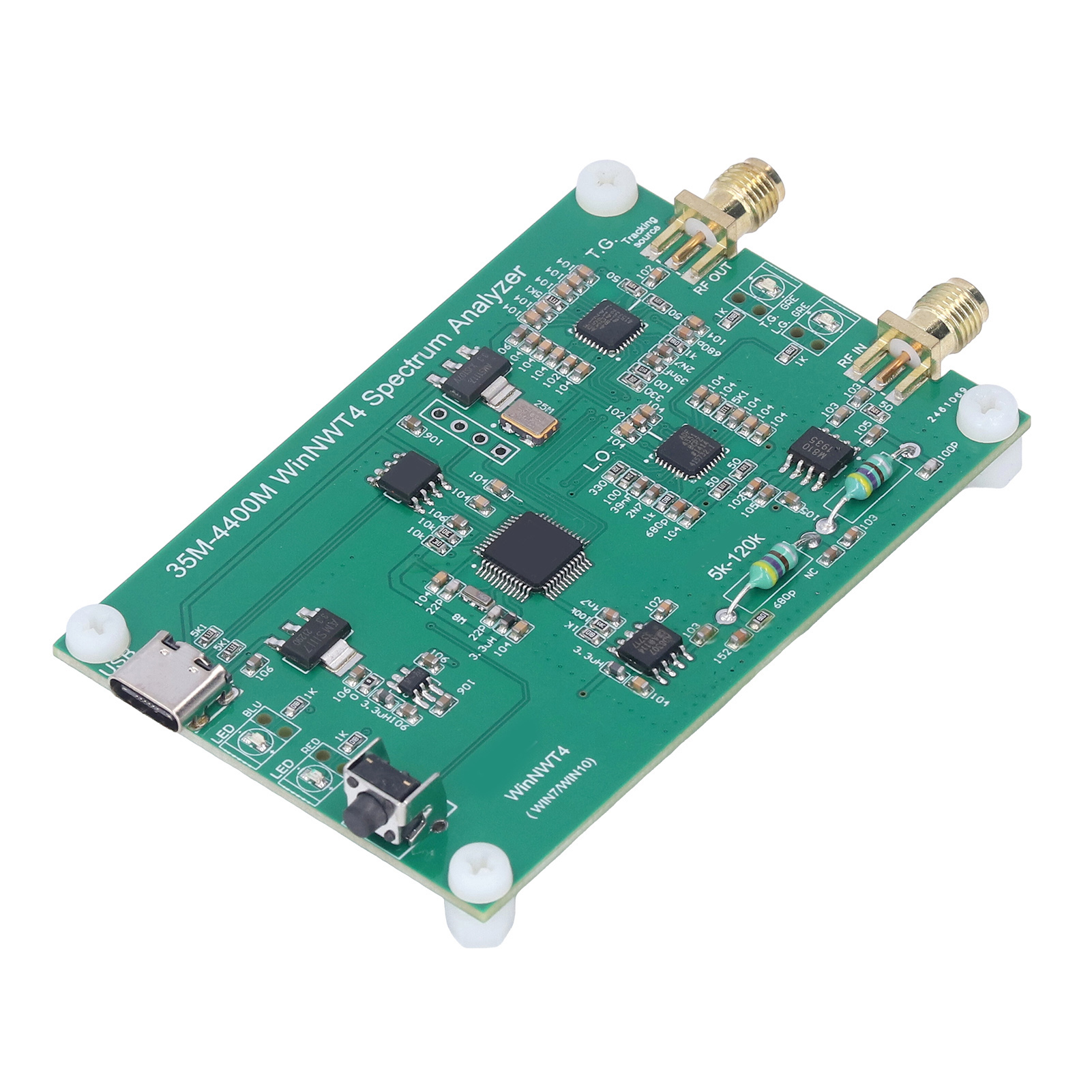 Usb-spektrumanalysator 35–4400 Mhz, Netzwerkmessmodul Mit Tracking-quelle, Hochpräzise Signalprüfung