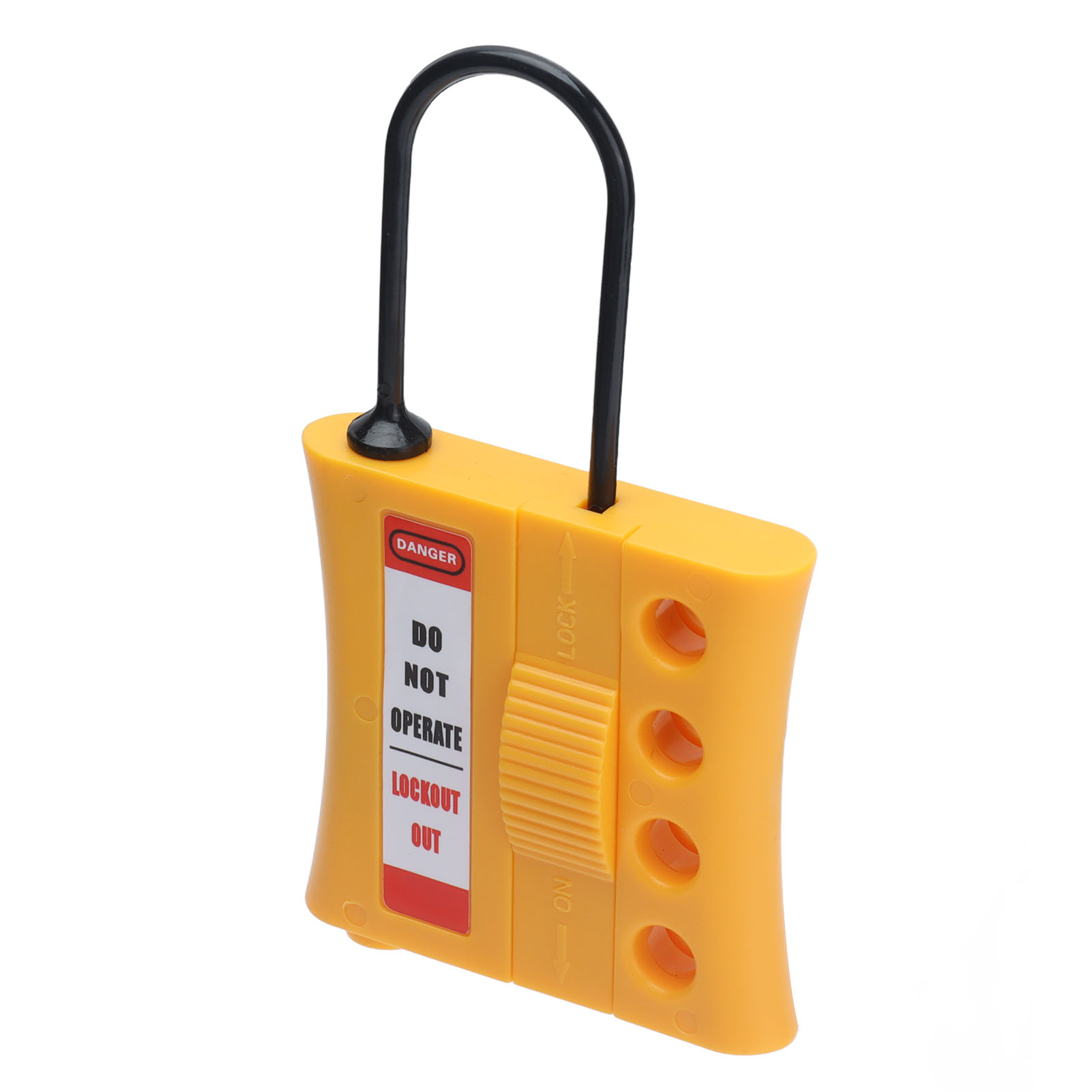 Loto 4-loch-sicherheitsschloss Aus Isoliertem Nylon-abs Für Verriegelungsstopp, Hakenmarkierung, 36-mm-schlüssel, Industrieller Schutz