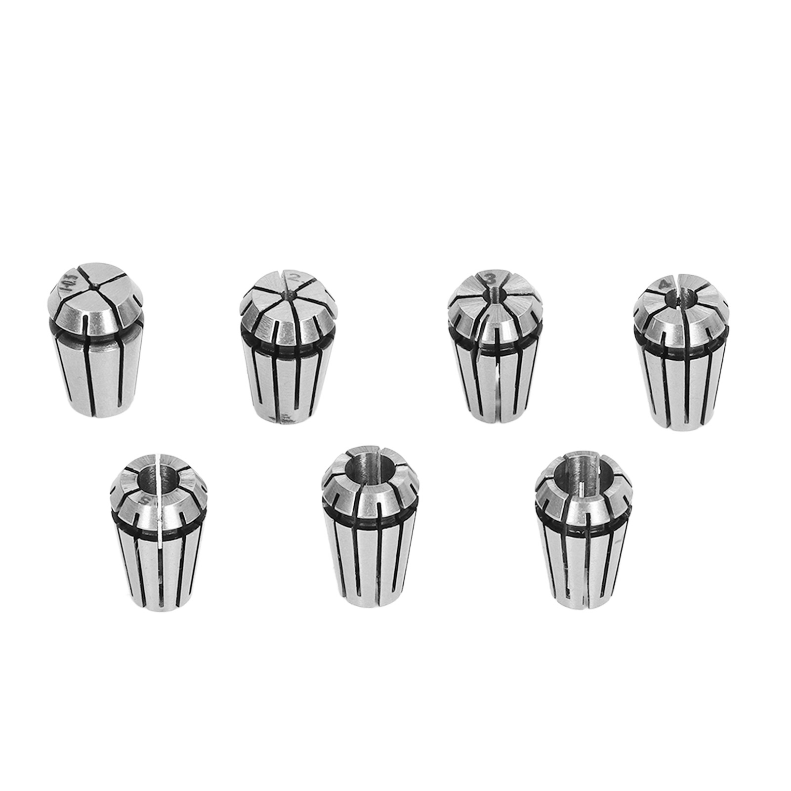 Satz Von 7 Federspannzangen 1-7 Mm Für Fräsfutter, Muttern Und Verlängerungsstangen, Bohrwerkzeuge, Cnc-präzision.