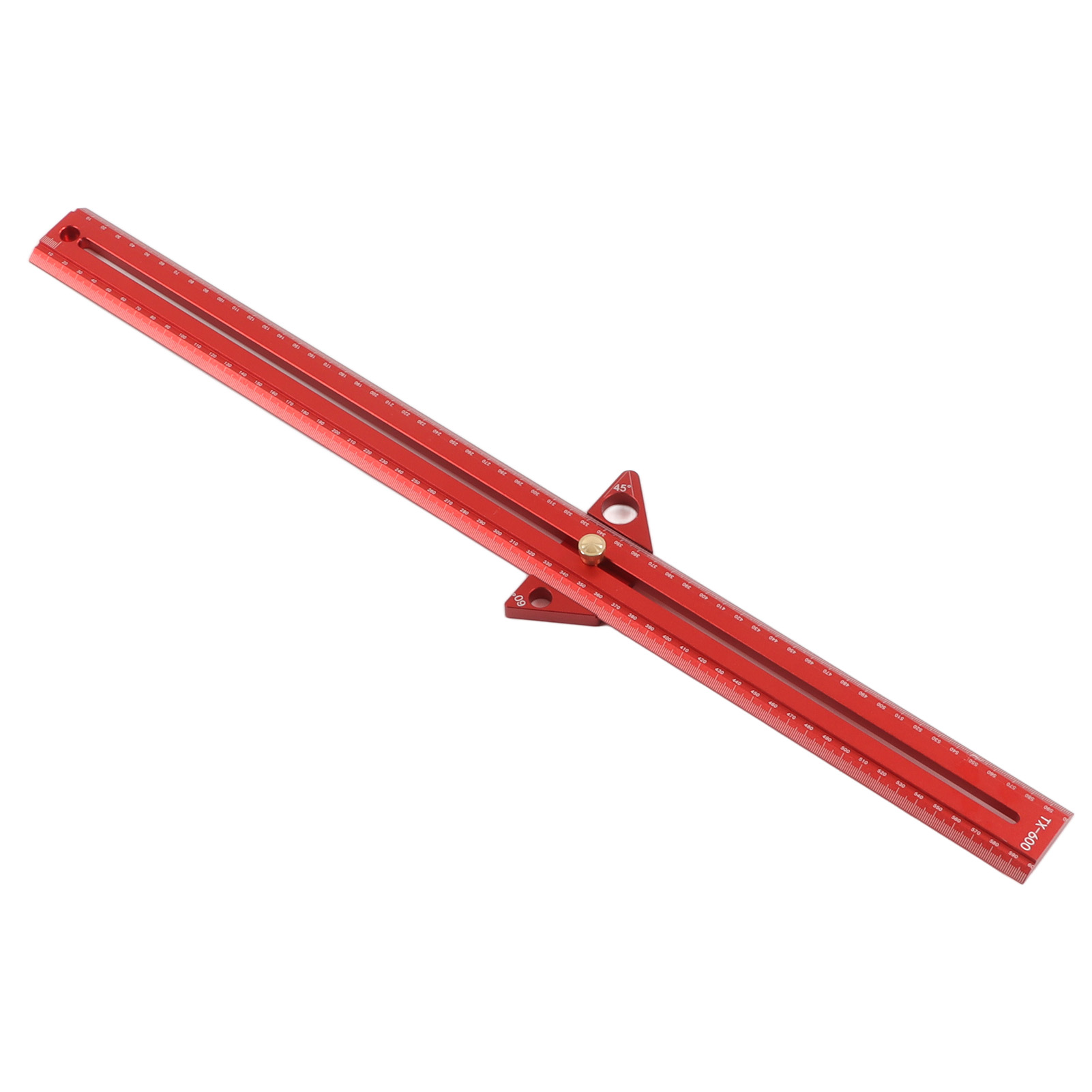 T-nut-lineal Für Holzbearbeitung, Multifunktional, Aus Aluminiumlegierung, Tragbar, Zur Winkel- Und Längenmessung, 60 Cm / 23,6 Zoll