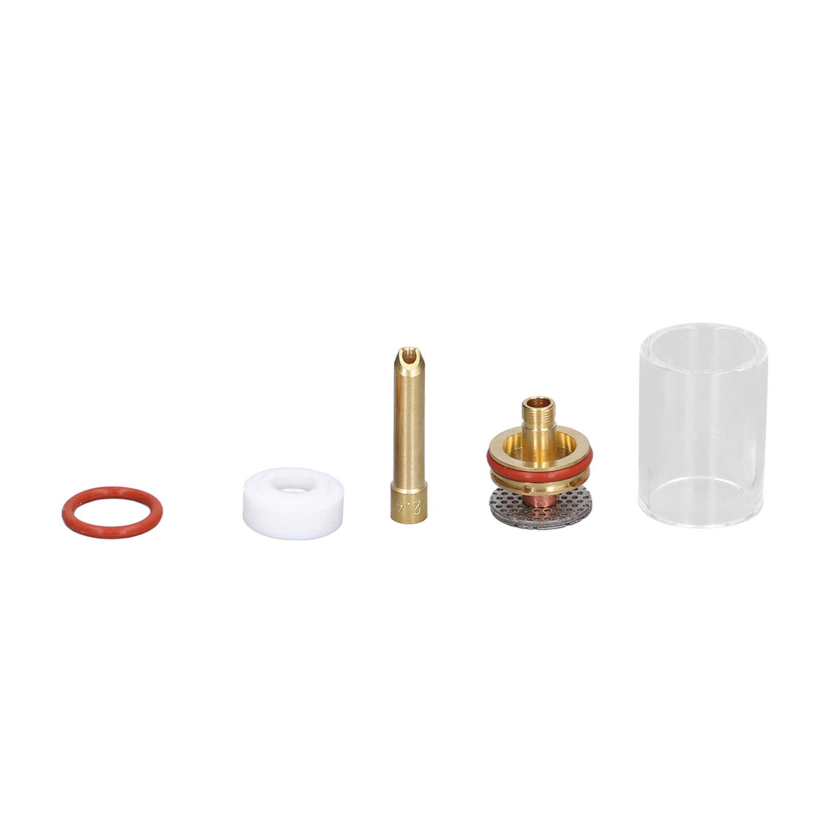 Zubehörset Für Wig-brenner, Glasbecher Für Argon-schweißgeräte 2,4 Mm, Kompatibel Mit Wp-17/18/26, Komplettes Ersatzteilset.
