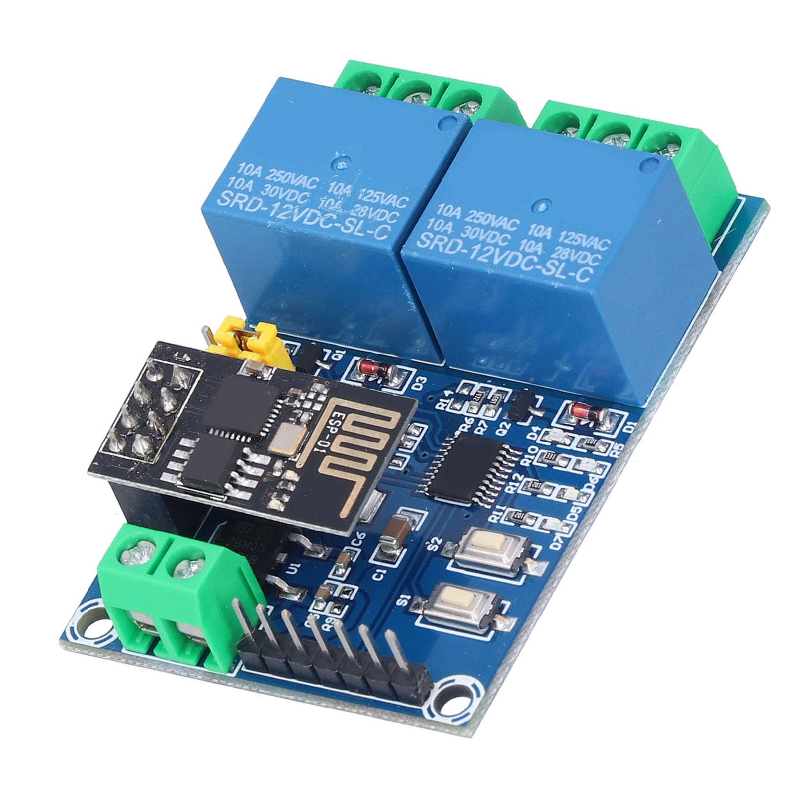 Esp8266 Dual-channel 12v Wlan-relaismodul, Fernsteuerung Per Mobil-app Für Smart Home Iot
