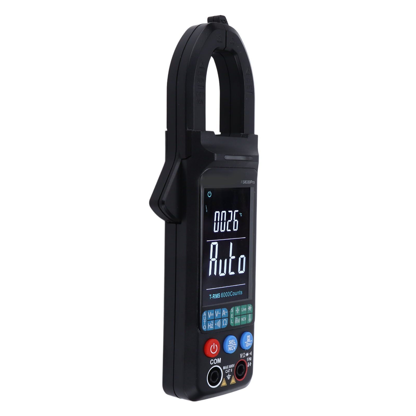 Fs8330pro Digitales Zangenmultimeter, Lcd-anzeige, Präzise Spannungs- Und Strommessung, Tragbares Amperemeter Für Den Industriellen Einsatz