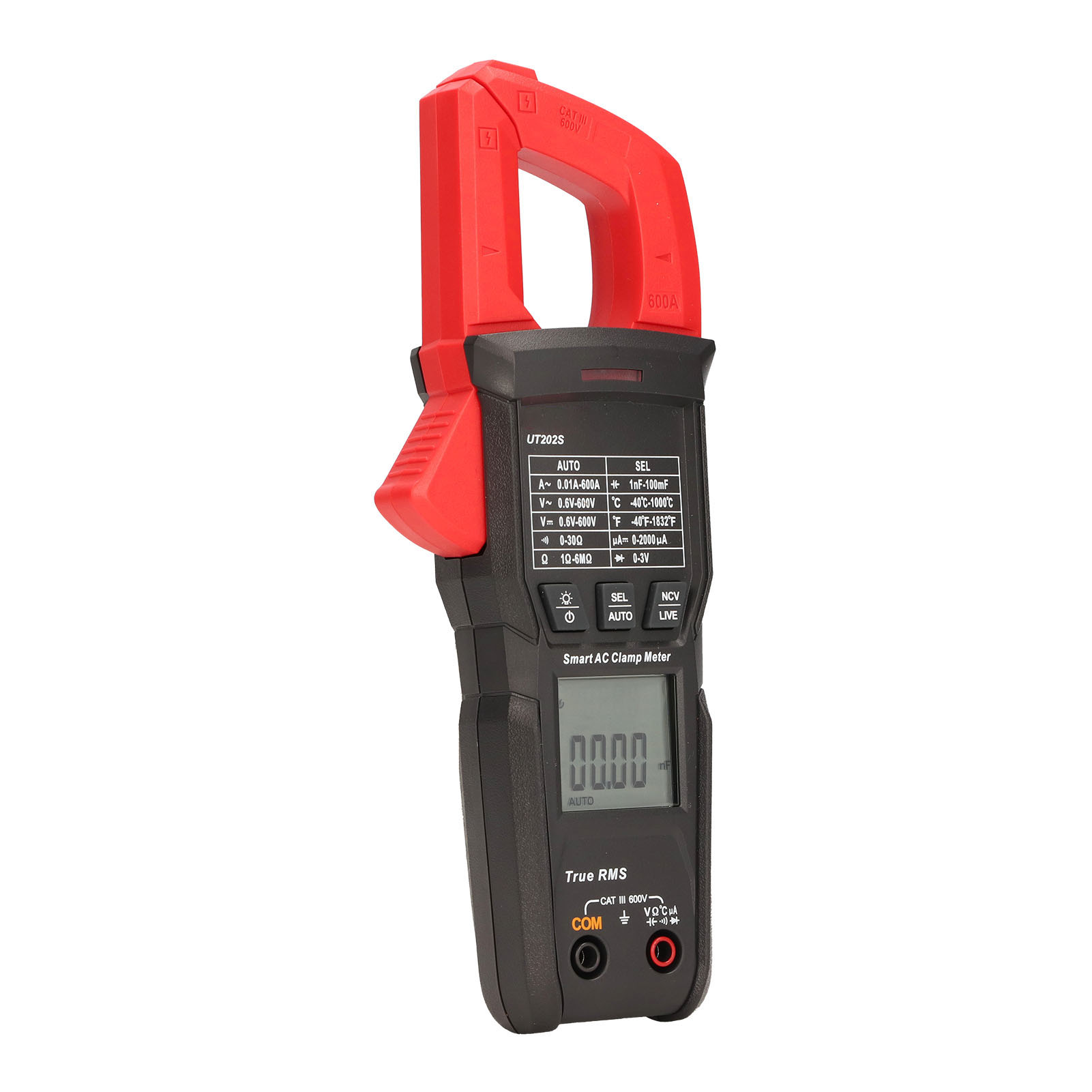 Ut202s Digitales Zangenmessgerät Multimeter Smart Tester Spannung Widerstand Strom Ac Dc Voltmeter