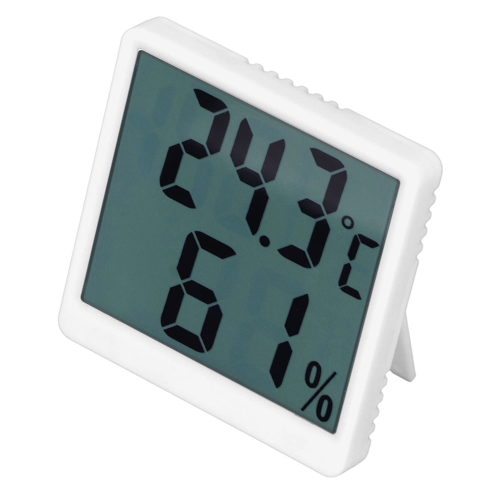 Digitales Thermometer Und Hygrometer Für Den Innenbereich, Weißes Temperatur- Und Feuchtigkeitsmessgerät, Präzisionsanzeige