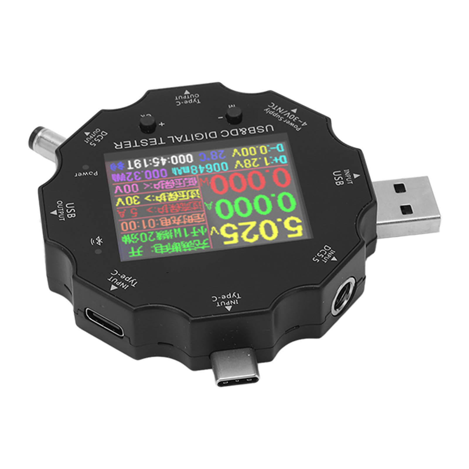 Usb-voltmeter Mit Digitalanzeige, Drahtloser Bluetooth-lastsensor, Fernbedienung Für Gleichstrom 3,6–32 V
