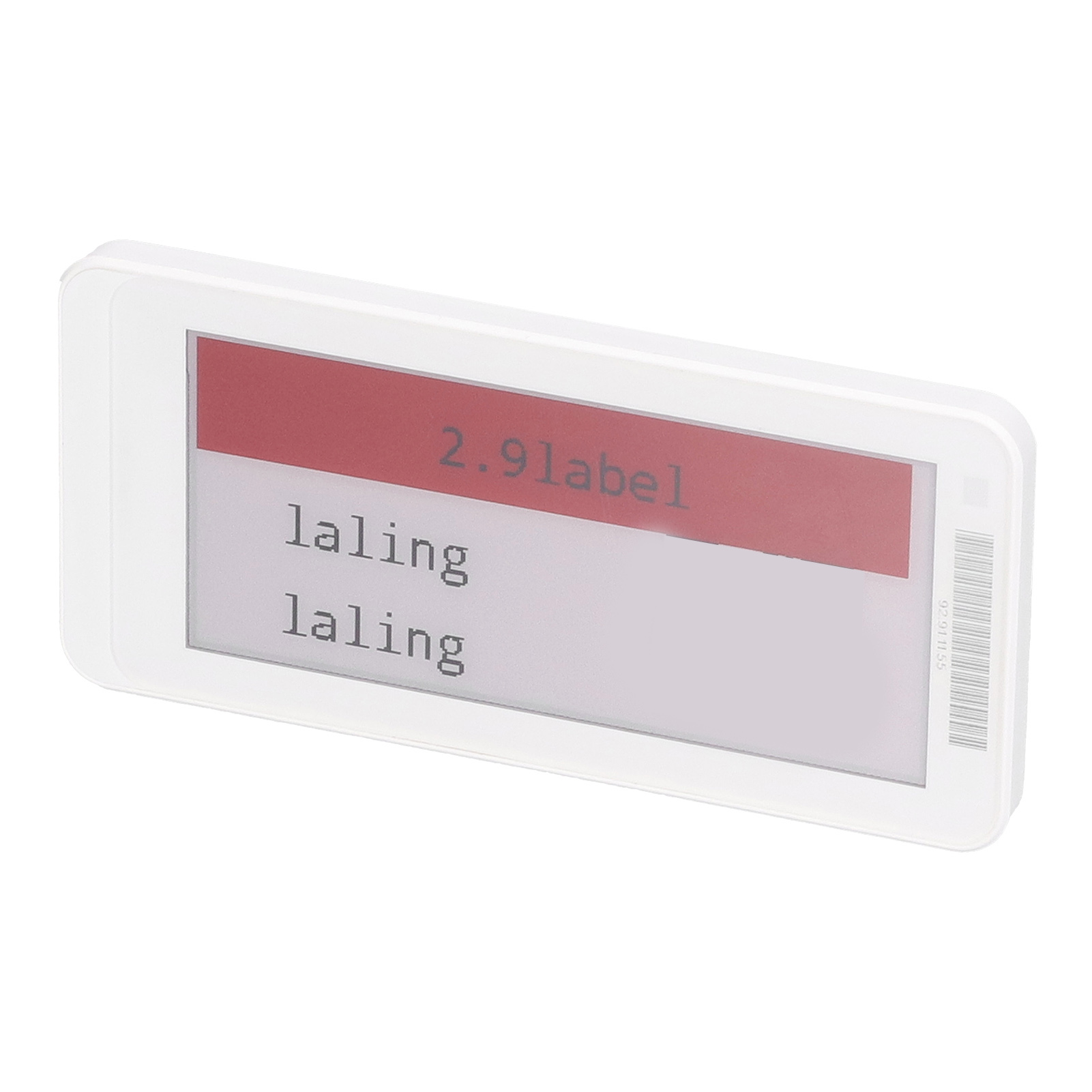 Elektronisches Preisschild (esl), 2,9-zoll-tft-bildschirm, Digitale Regalanzeige, Geringer Stromverbrauch, Bluetooth, Schwarz, Weiß, Rot