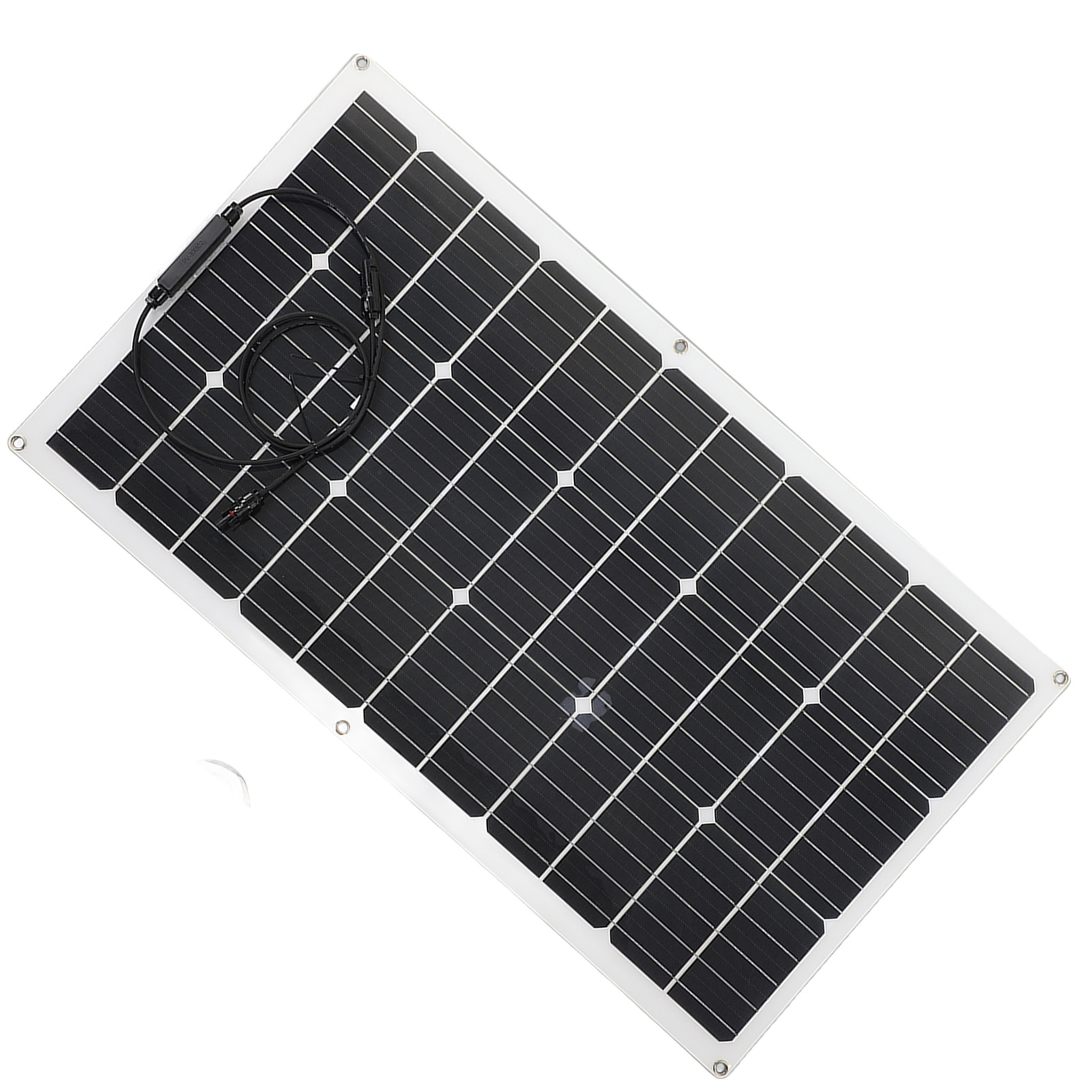 90-w-flexibles Solarpanel Mit Kabel, Wasserdichtes Photovoltaiksystem, Monokristallin Für Camping Und Outdoor-aktivitäten