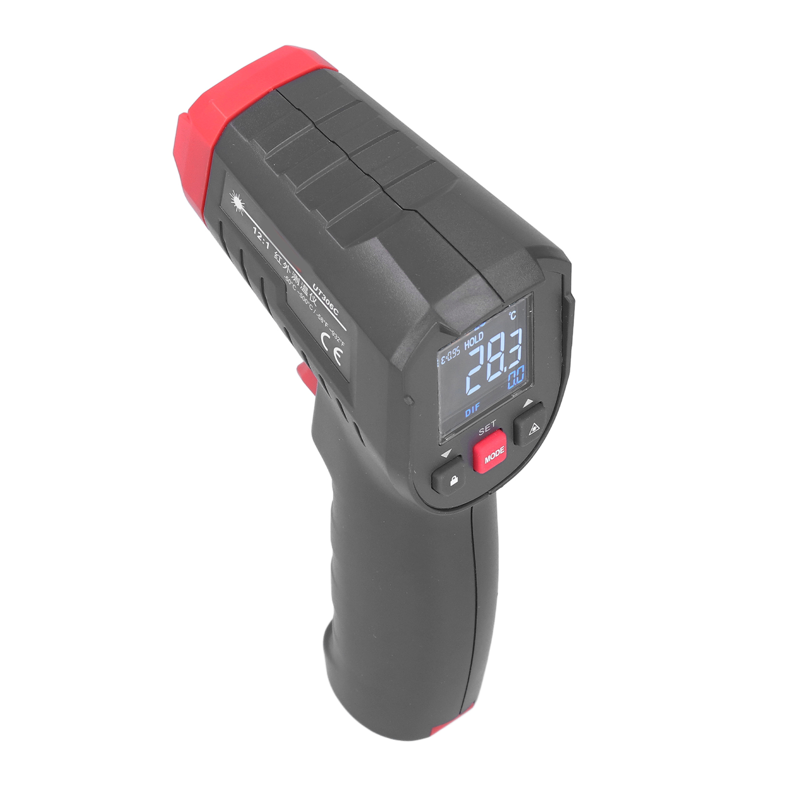 Ut306c Berührungsloses Digitales Infrarot-thermometer, Industrielles Temperaturmessgerät, Tragbares Laserthermometer