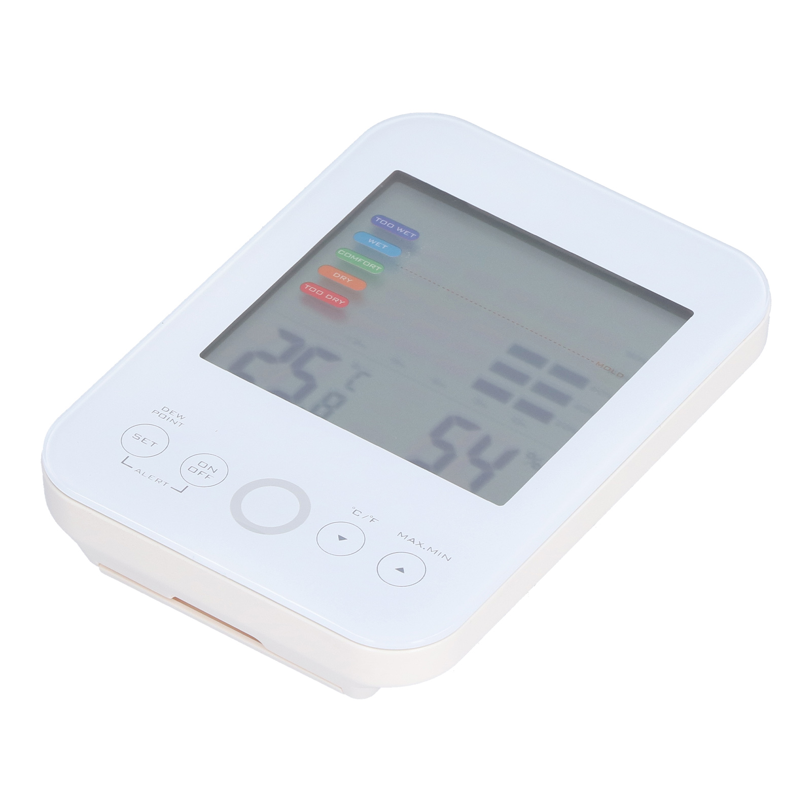 Digitales Touchscreen-thermometer-hygrometer, Misst Temperatur Und Luftfeuchtigkeit, Digitale Anzeige, Präziser Innenmonitor