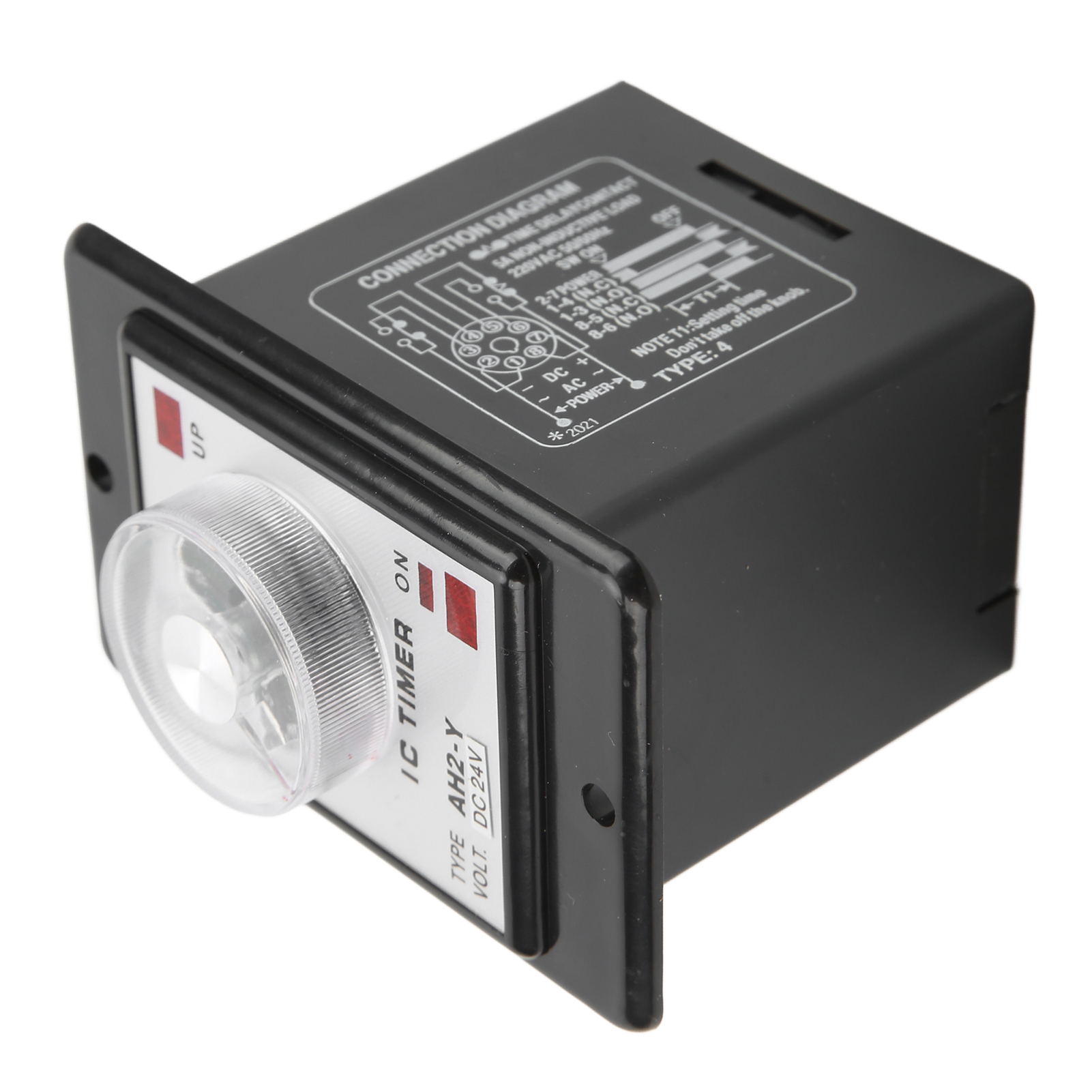 Hochpräziser Digitaler Relais-timer Mit Led-anzeige, 24 V Dc, Robustes Gehäuse Aus Abs Und Messing, Programmierbar