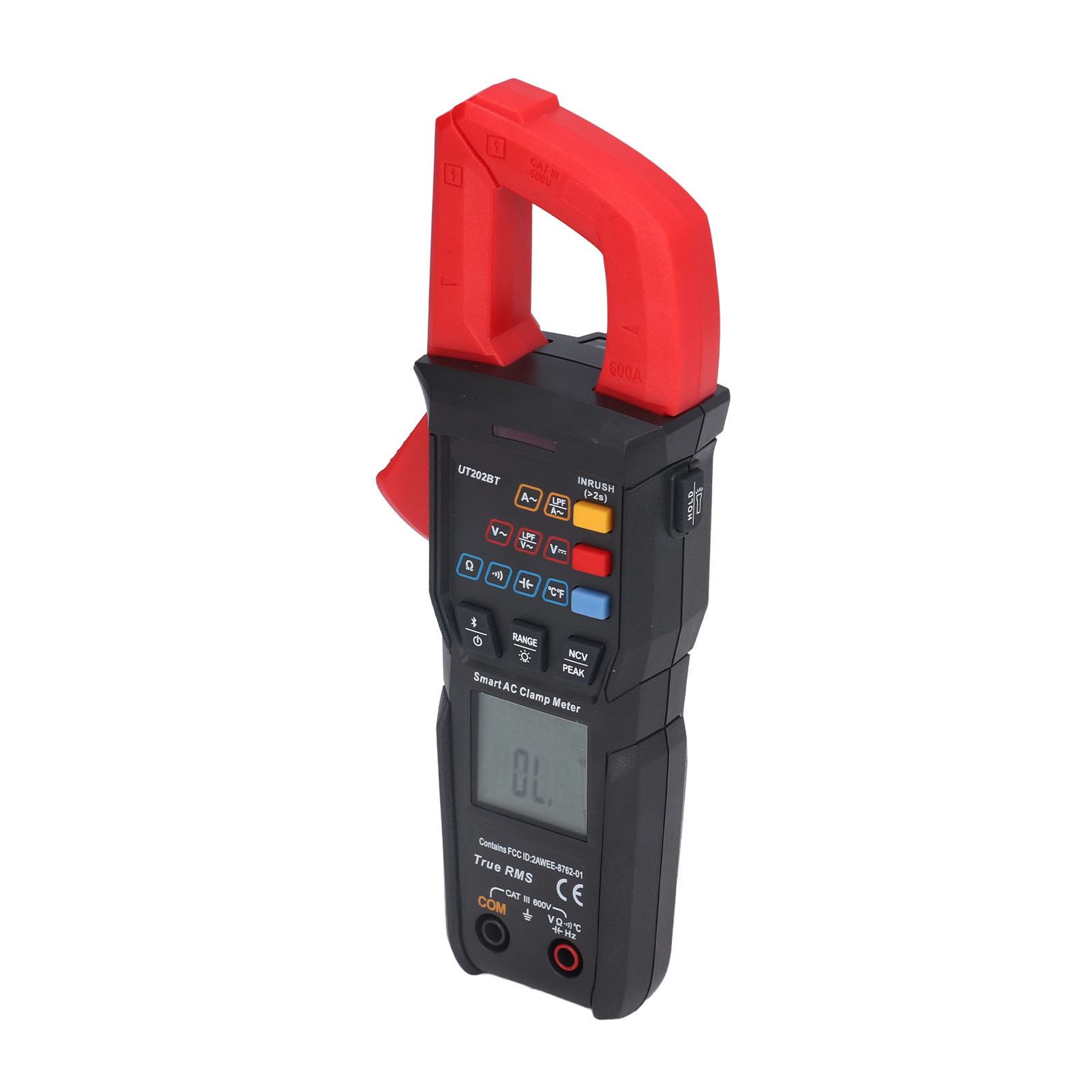 Ut202bt Digitales Stromzangenmessgerät, Bluetooth-smart-multimeter, Ac/dc-spannungs- Und Widerstandsmessgerät, Berührungslose Strommessung, 600 A