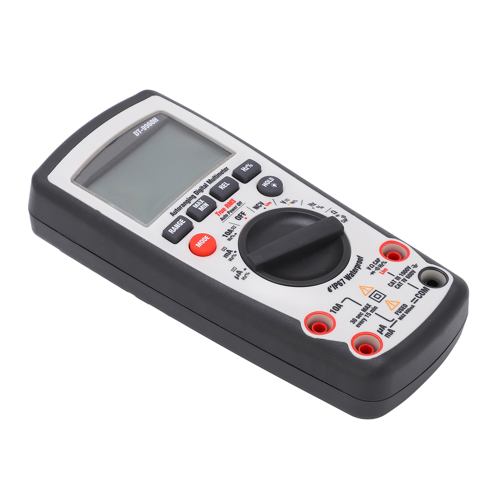 Dt-9960h Digitalmultimeter Mit Lcd-bildschirm, Universellem Ncv-tester, Überlastschutz, Ideal Für Elektrische Prüfungen Und Spannungsdiagnose.