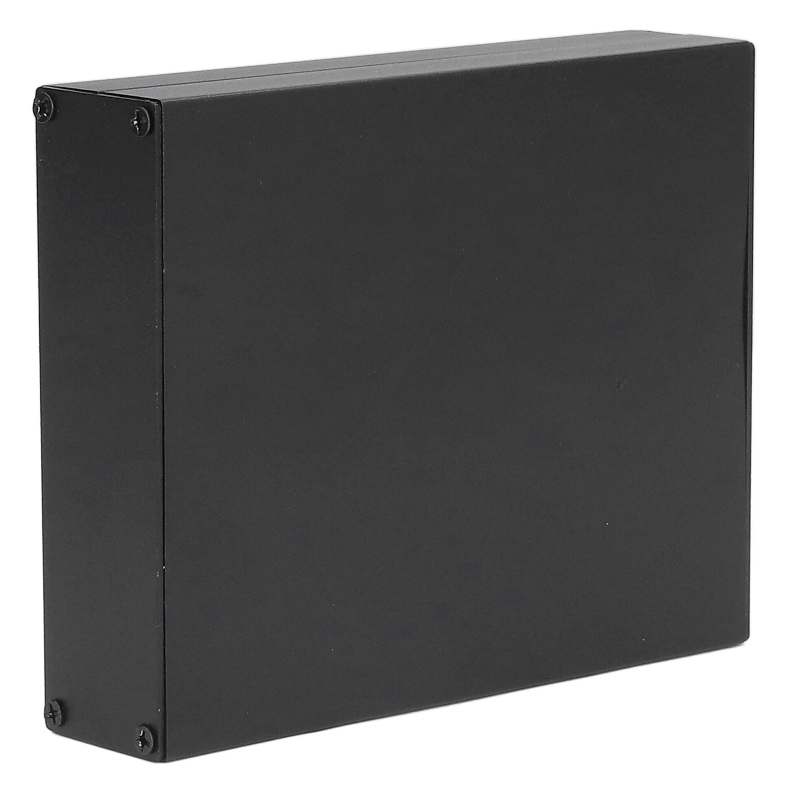Schwarzer, Wasserdichter Aluminium-anschlusskasten, Geteilter Elektrischer Verteilerkasten, Abmessungen 33x114x140mm, Für Heimwerker- Und Renovierungsprojekte.