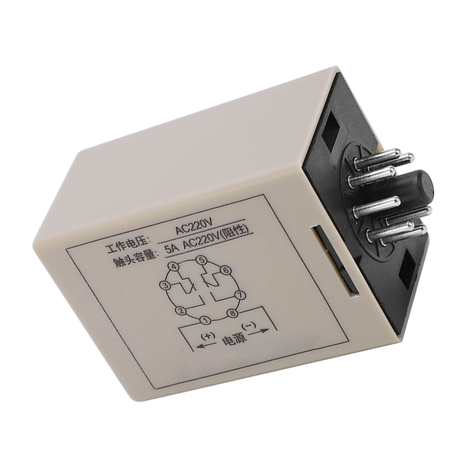8-poliges Zeitverzögerungsrelais, 1-sekunden-endlosschleifentimer, 5 A, 220 V Ac, Maschinensteuerung, Industrieblinker