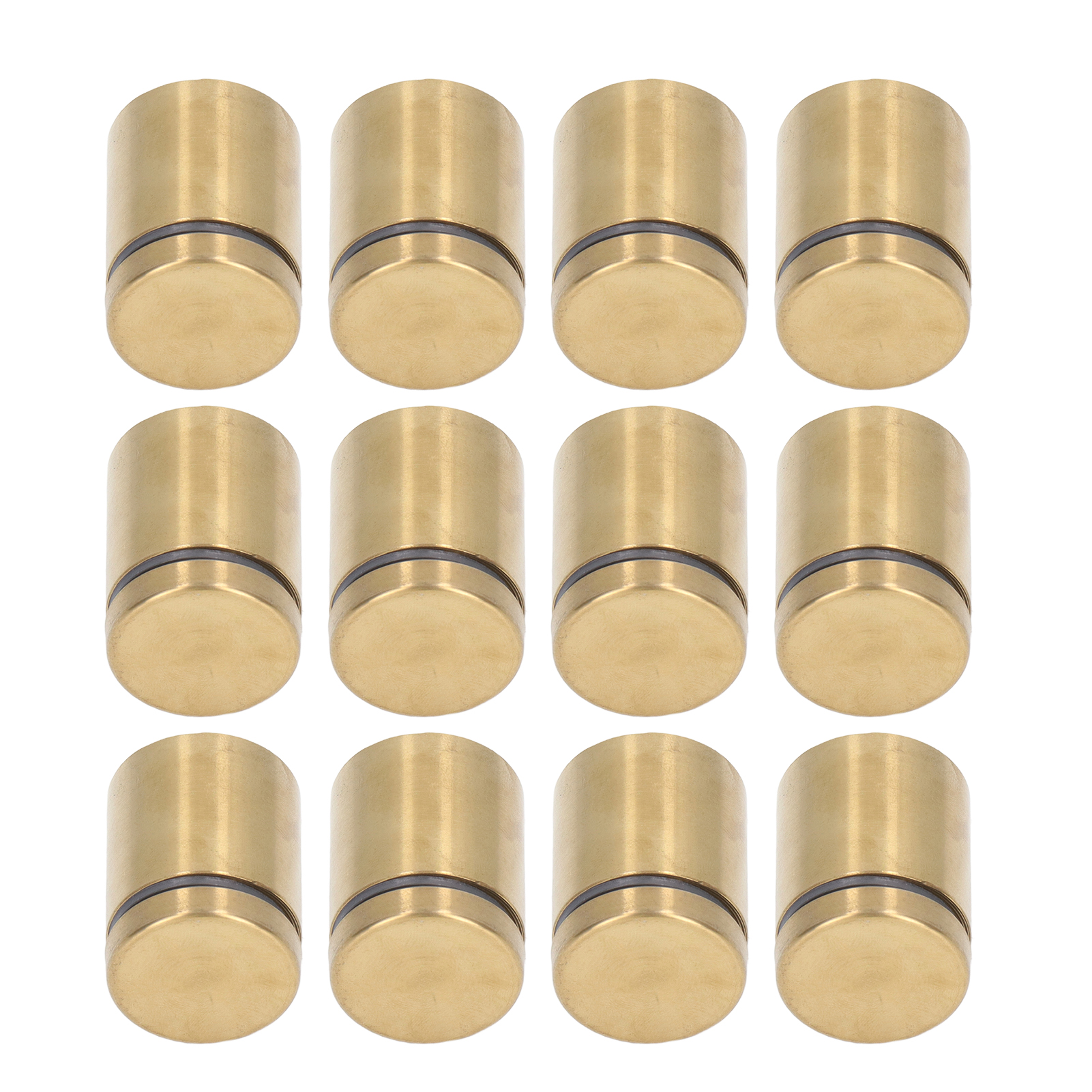 Packung Mit 12 Edelstahl-abstandsschrauben, Wandhalterungen Für Werbedisplays, Befestigungsnägel 25x30mm