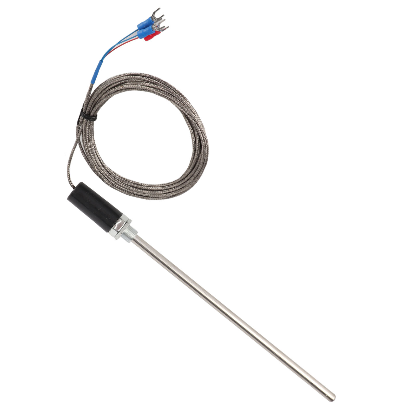 Pt100-thermoelementfühler, M12 Edelstahl, 200 Mm, Temperatursensor 0–400 °c, 4 M Kabel