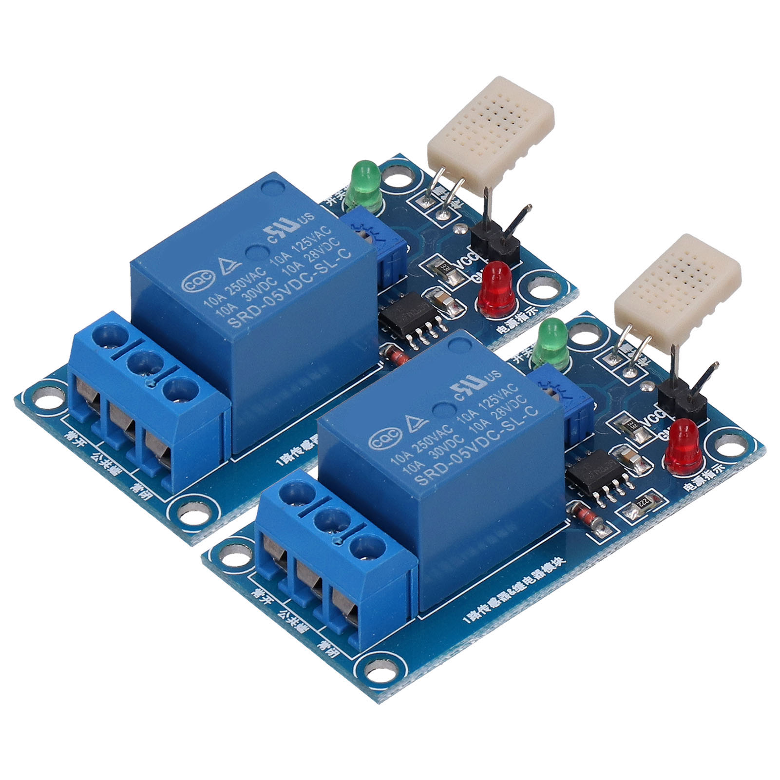 5v Dc Feuchtigkeitsrelaismodul Hygrometersensor Leiterplatte Automatischer Steuerschalter Regler Für Elektrische Verteiler 2er-pack
