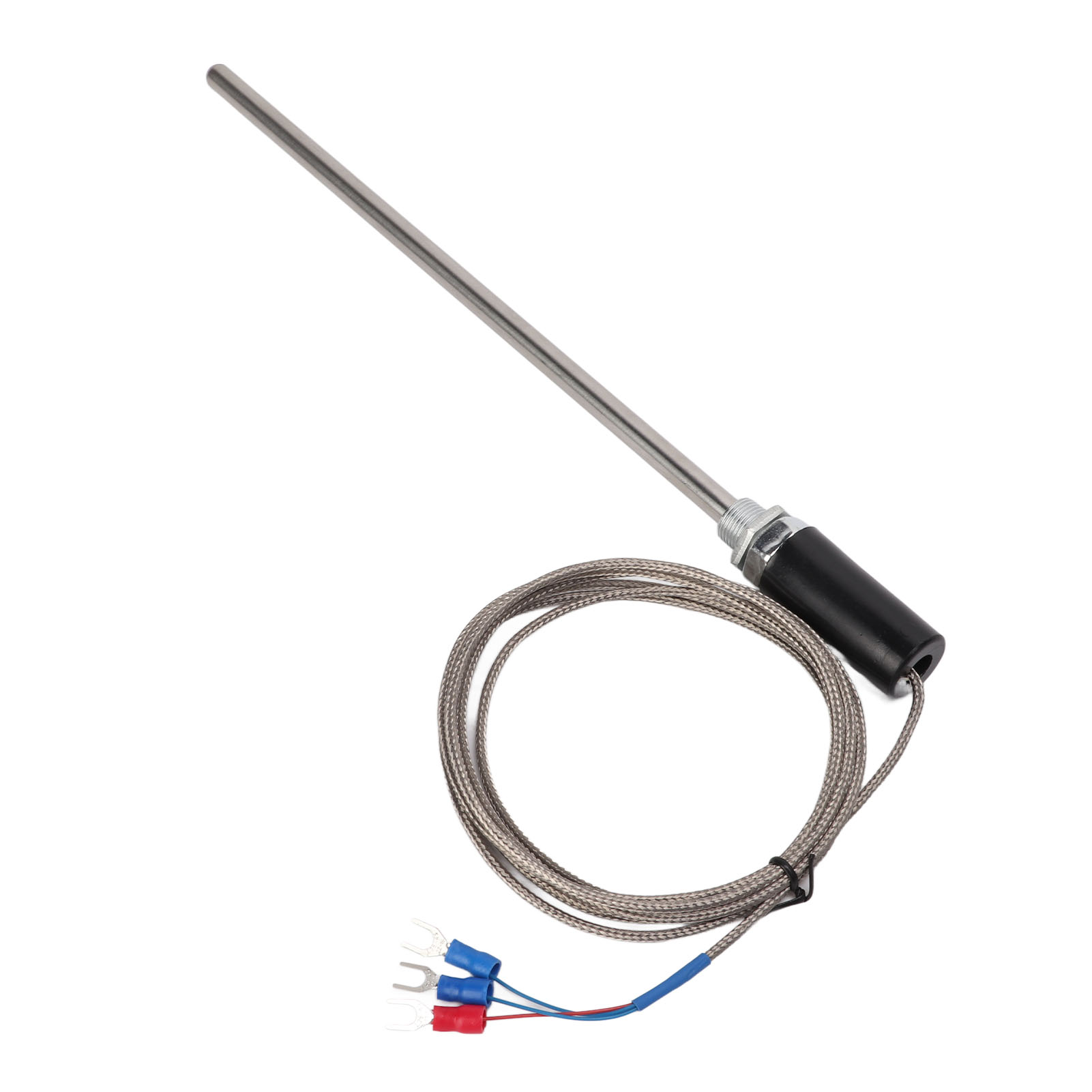 Pt100 M12 Edelstahl-thermoelementsonde, 200 Mm Temperaturfühler, 0-400 °c, 2 M Kabel.