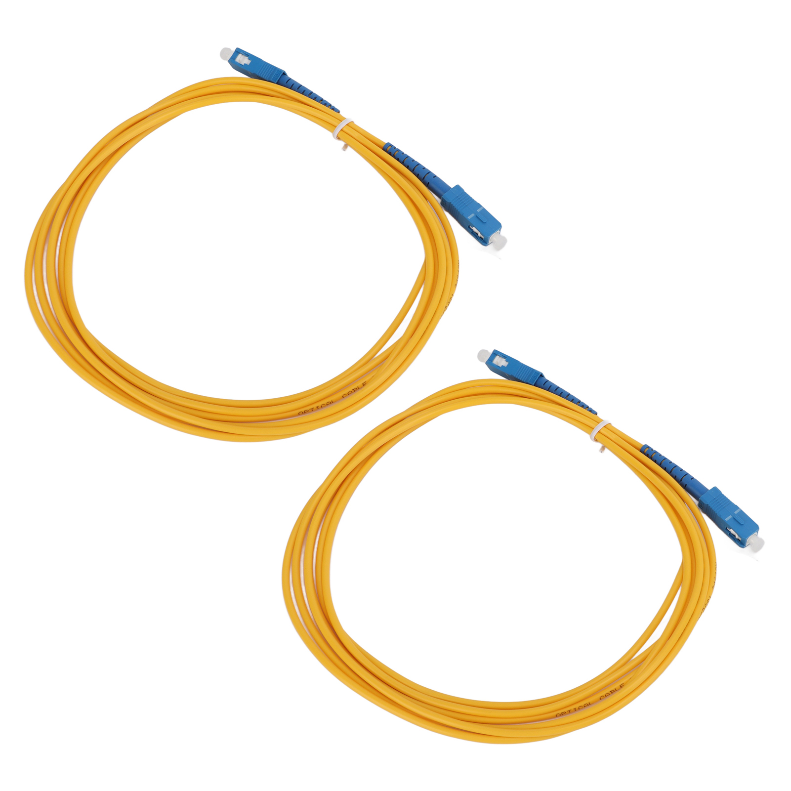 2er-pack Sc-glasfaserkabel, Keramikverriegelungsstecker, Wiederverwendbar, Patchkabel, Einfaches Einstecken, Hohe Leistung