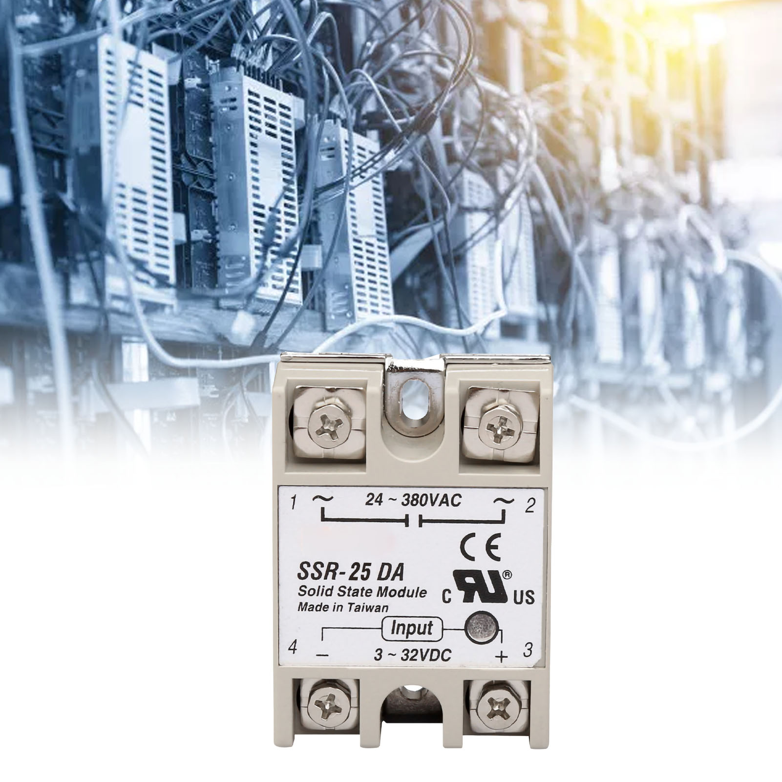Einphasiges Halbleiterrelais 25da, Ssr-modul Ohne Rauschen Oder Funken, Für Leistungssteuerung, Laststeuerung, Geräuscharm, 25a.
