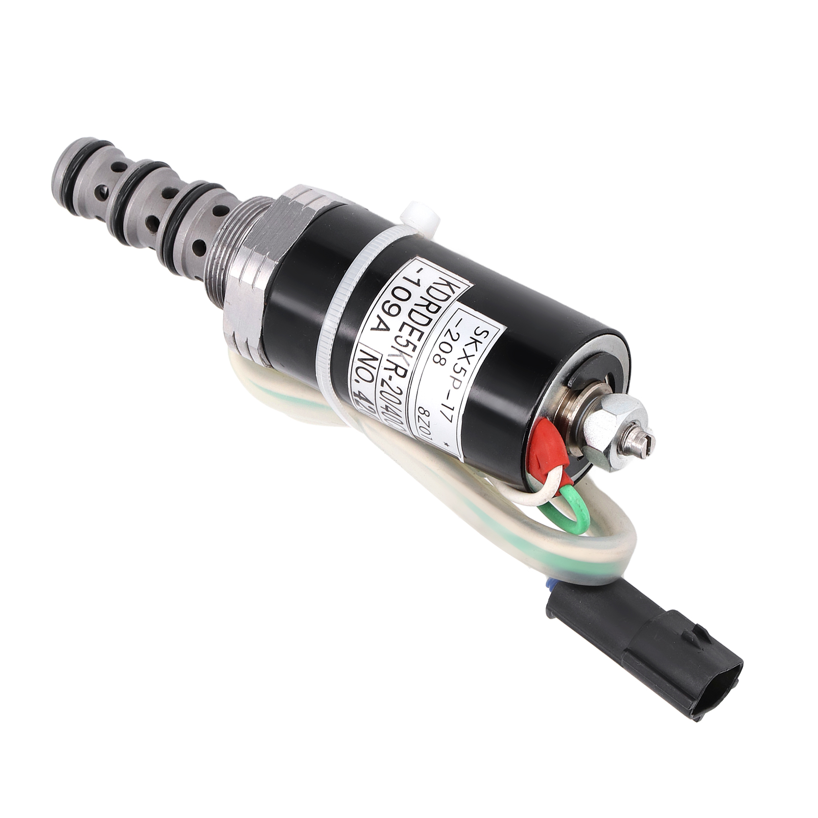 Drehmagnetventil Aus Edelstahl Für Hydraulikpumpen, Kompatibel Mit Kobelco Sk200-6e Und Sk200-3