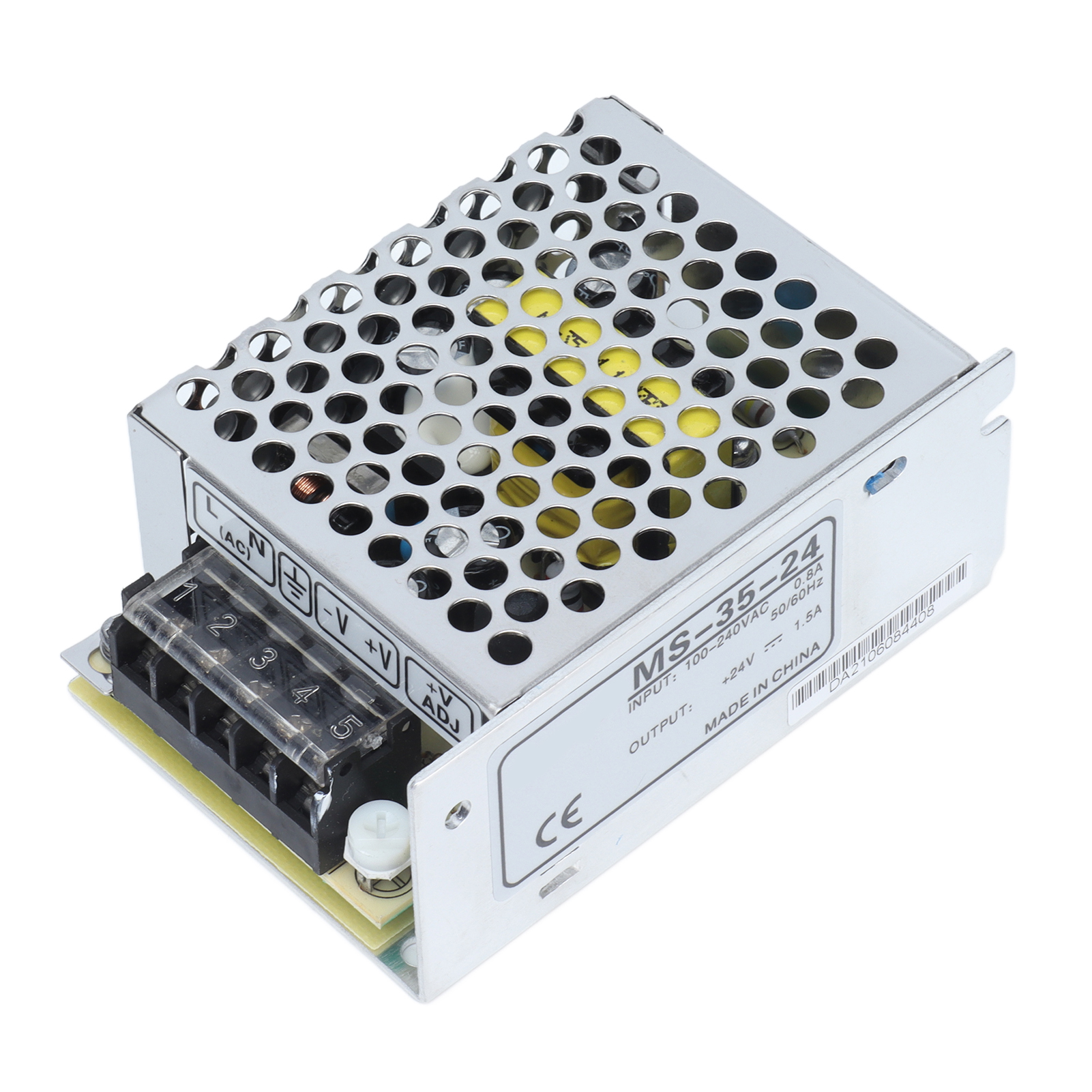 100-240vac 35w Schaltnetzteil Für Led, Aluminiumgehäuse Ms-35-24, Wasserdichter Und Robuster Konverter Für Innen- Und Außenbeleuchtung.