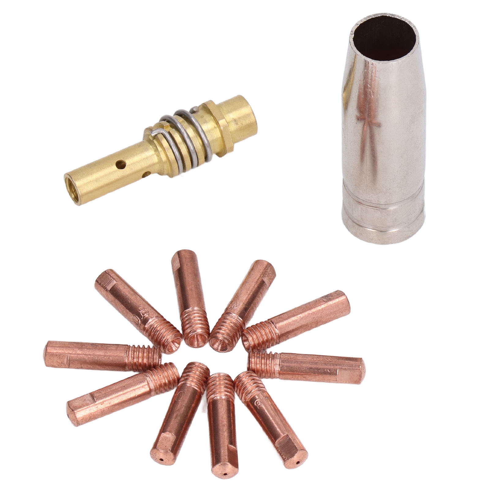 12 Kontaktspitzen Für Mig/mag-schweißbrenner 0,8 X 25 Mm M6 Gasdüsen-ersatzset Zubehör