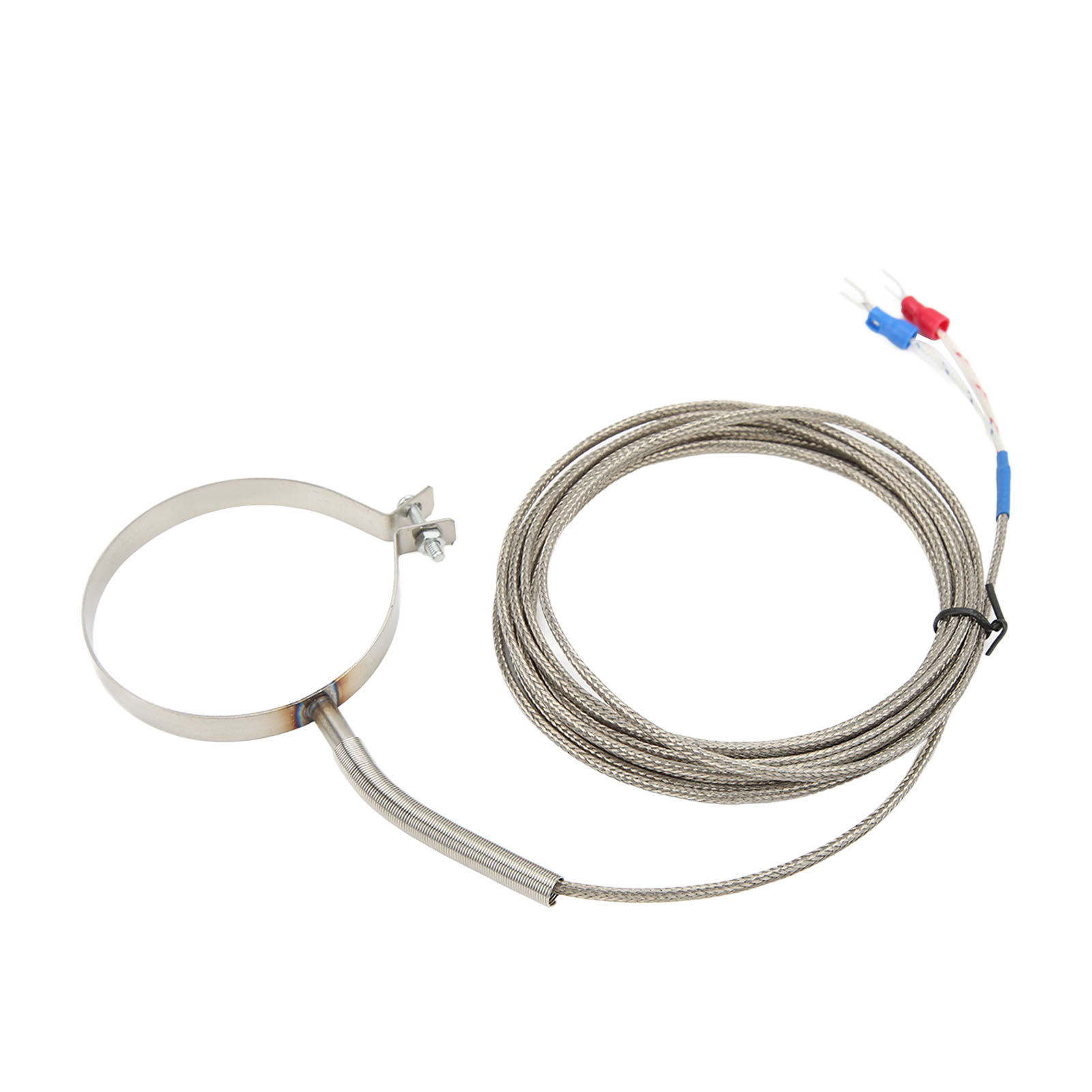 Thermoelement Typ K, 60 Mm Edelstahl, 0–400 °c, Industrietaugliche Temperatursonde Mit Gewinde, 3 Meter (9,8 Fuß) Kabel, Wärmesensor