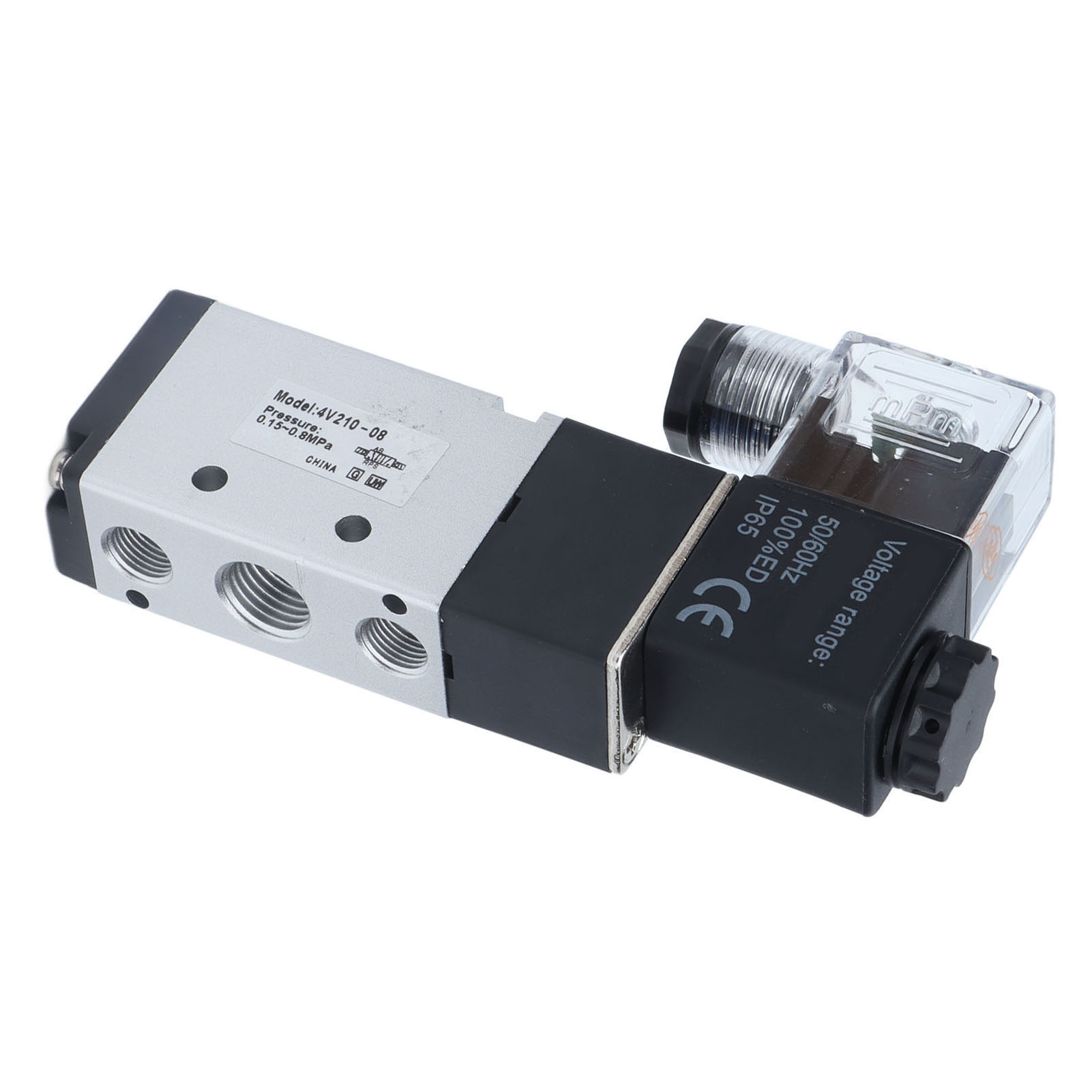 Pneumatisches Magnetventil 4v210-08 12v Dc, 2 Positionen 5 Wege, Normal, Für Druckluftabsaugung, Automatische Entwässerung, Industriewerkstatt.