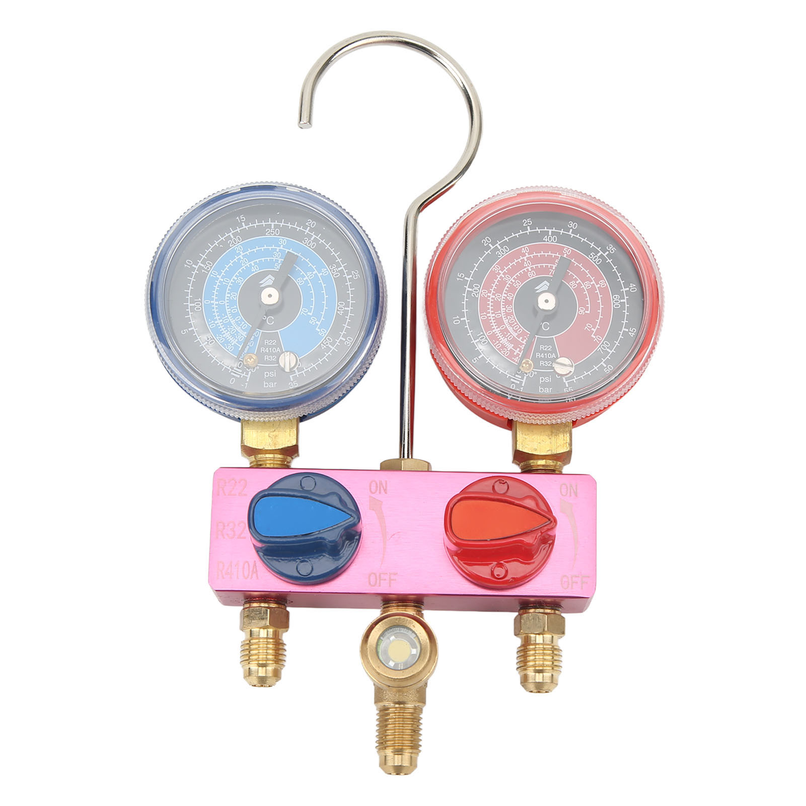 Mini G1/4 Metall-manometer Für Klimaanlagen, Werkzeug Für Kältemittel R22 R32 R410a, Druckmessung Im Klimaanlagen-manometer.