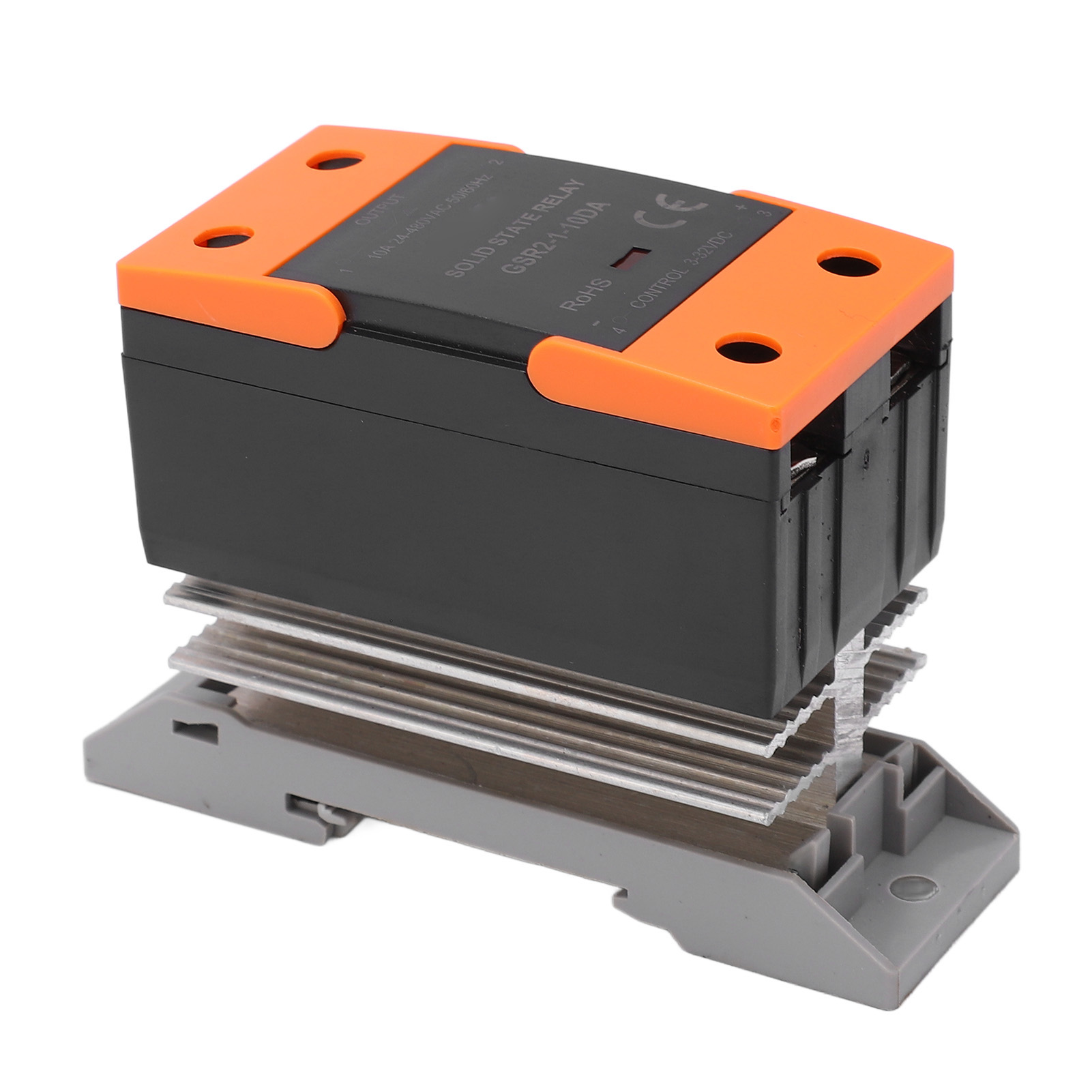 Kompaktes Halbleiter-relaismodul Mit Kühlkörper, Dc-eingang 3–32 V, Ac-ausgang 24–480 V